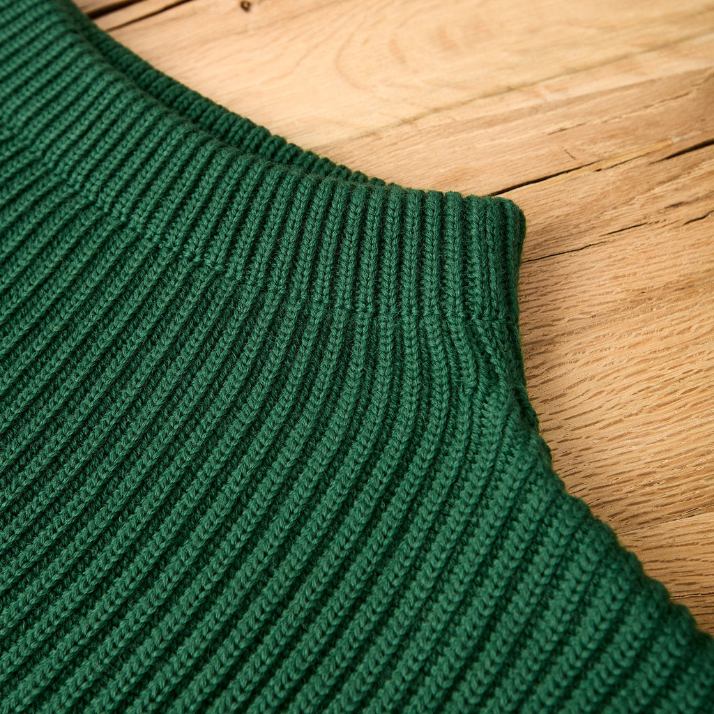 andersen-andersen | navy crewneck sweater green - Bild 3