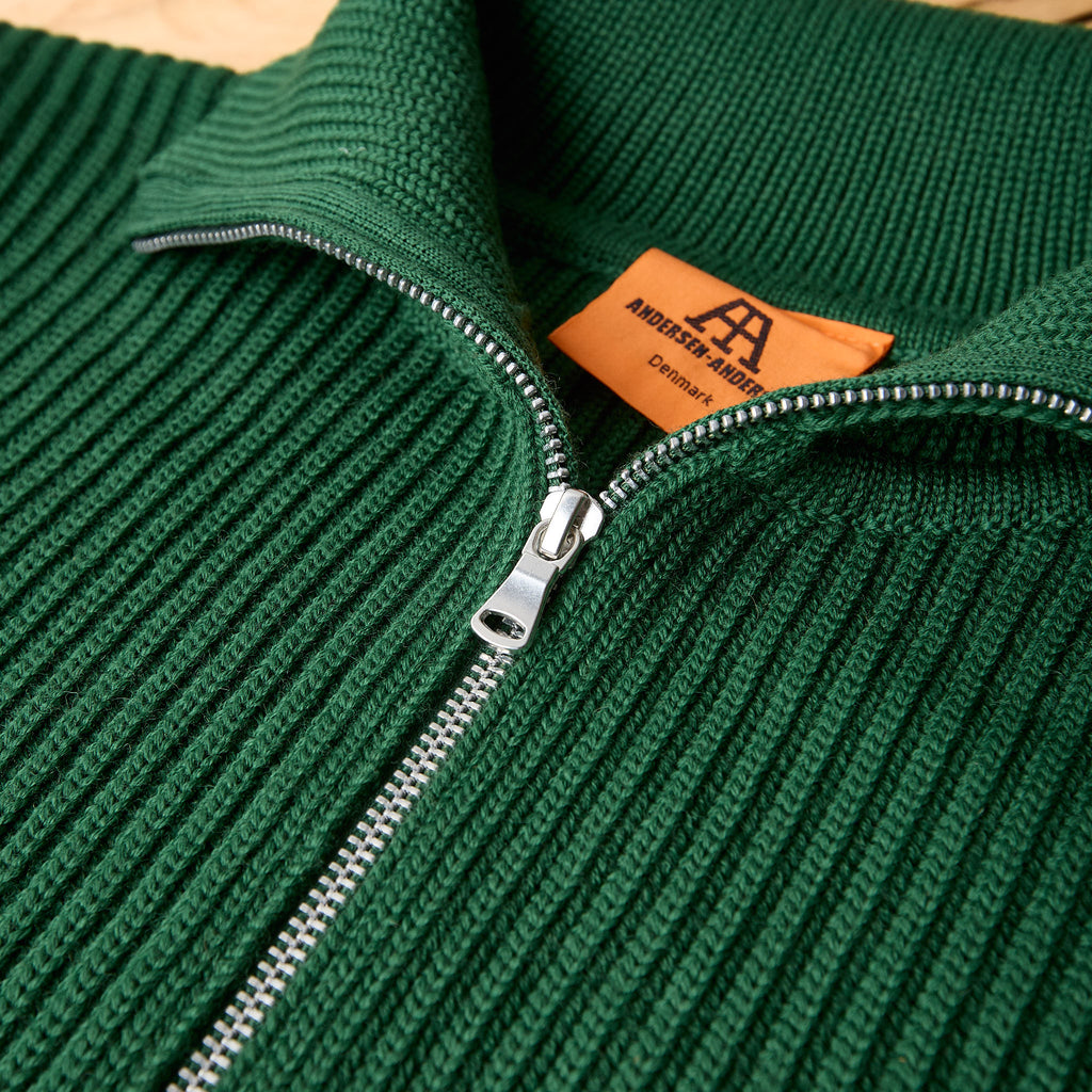 andersen-andersen | navy full-zip pockets green - Bild 3