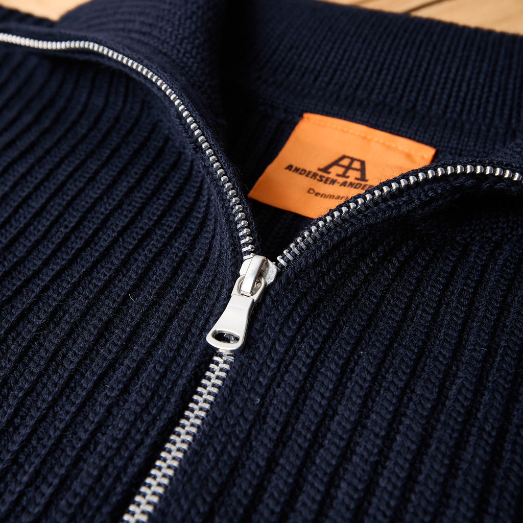 andersen-andersen | navy half-zip navy blue - Bild 3