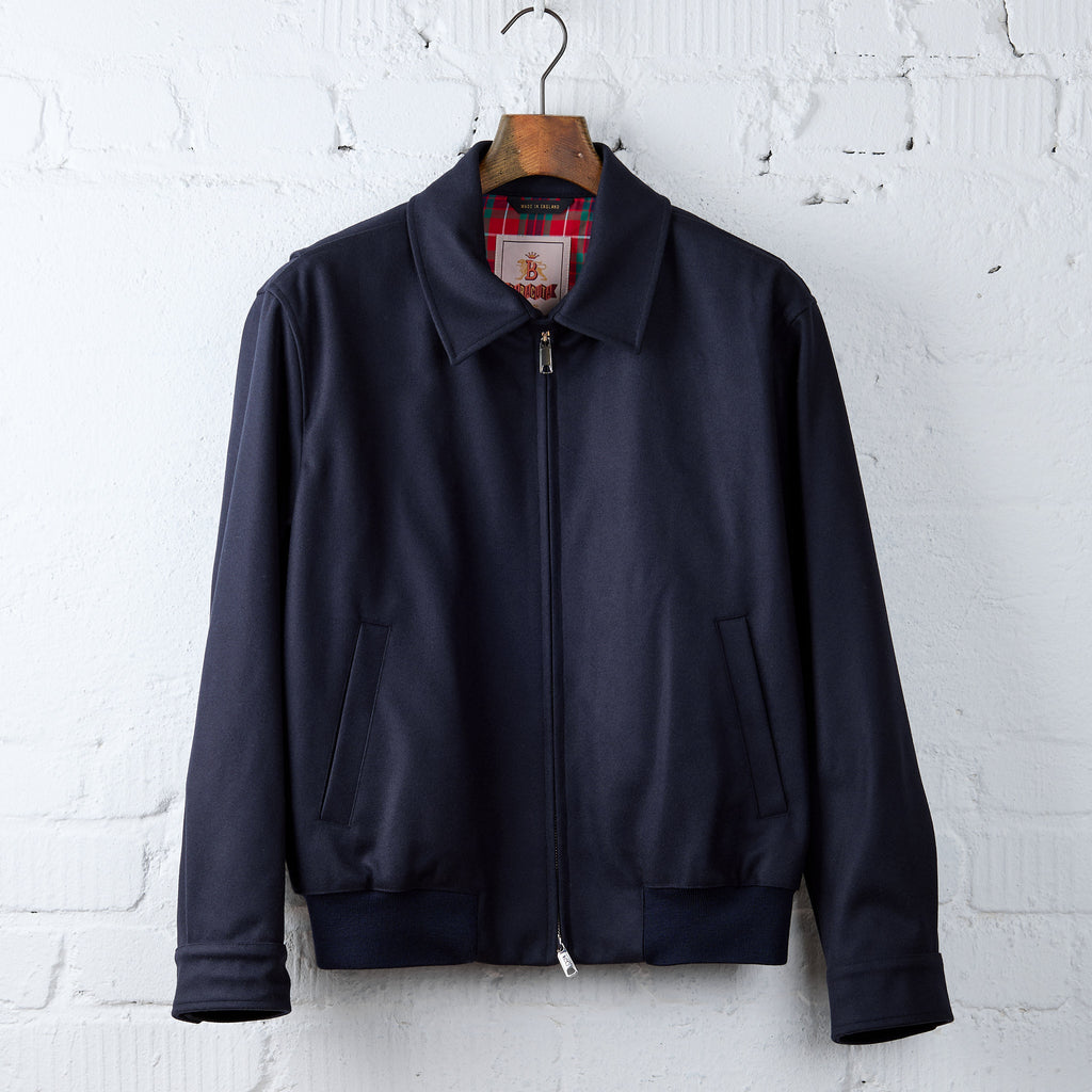 baracuta | g18 melton jacket deep blue