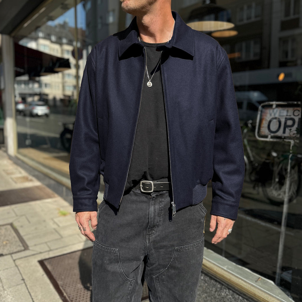 baracuta | g18 melton jacket deep blue - Bild 2