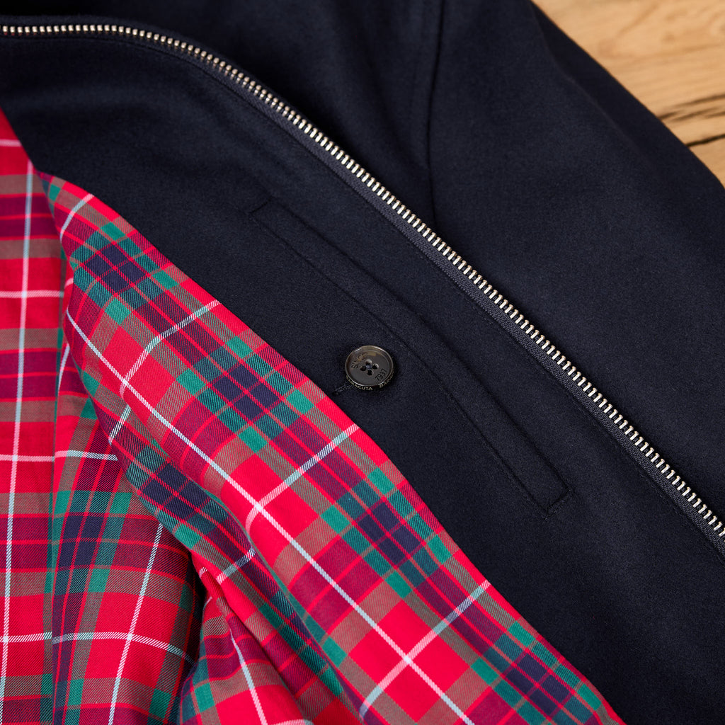 baracuta | g18 melton jacket deep blue - Bild 8