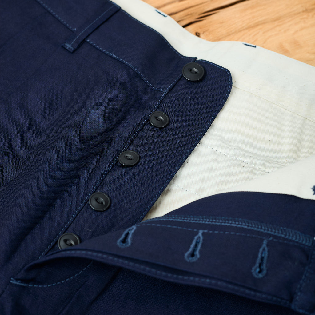 blue blanket | p36 it88 pleated trousers - indigo - Bild 4