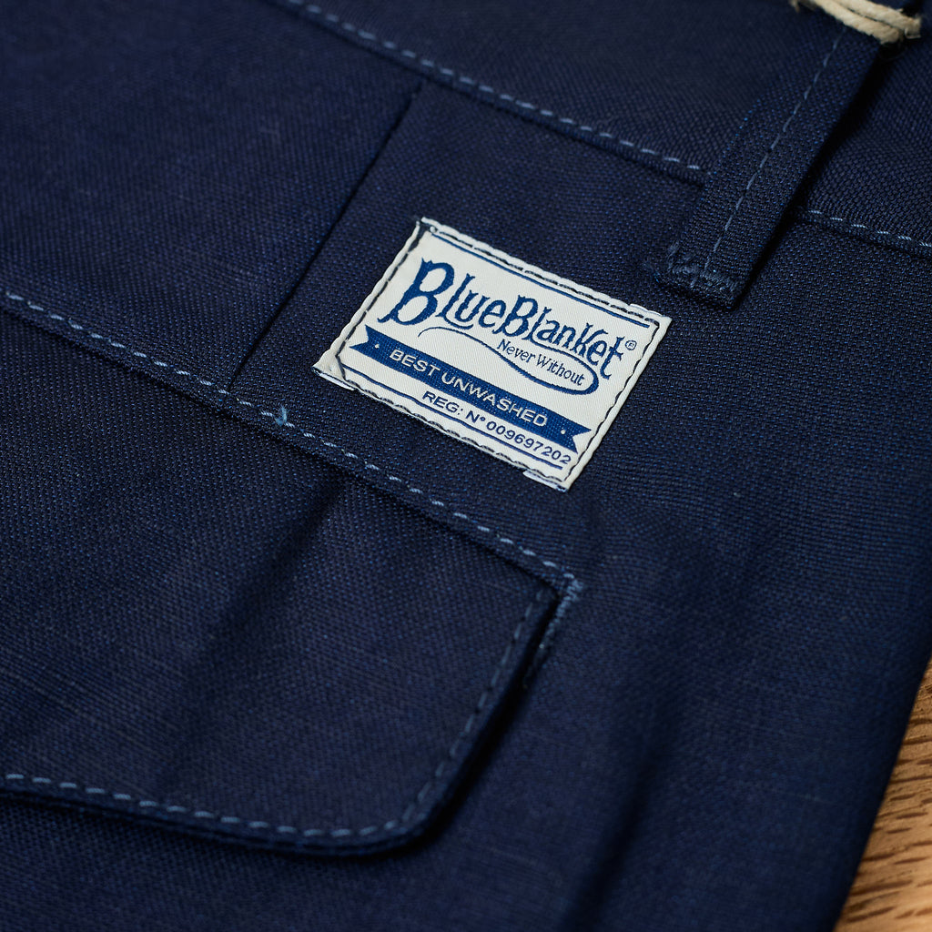 blue blanket | p36 it88 pleated trousers - indigo - Bild 6