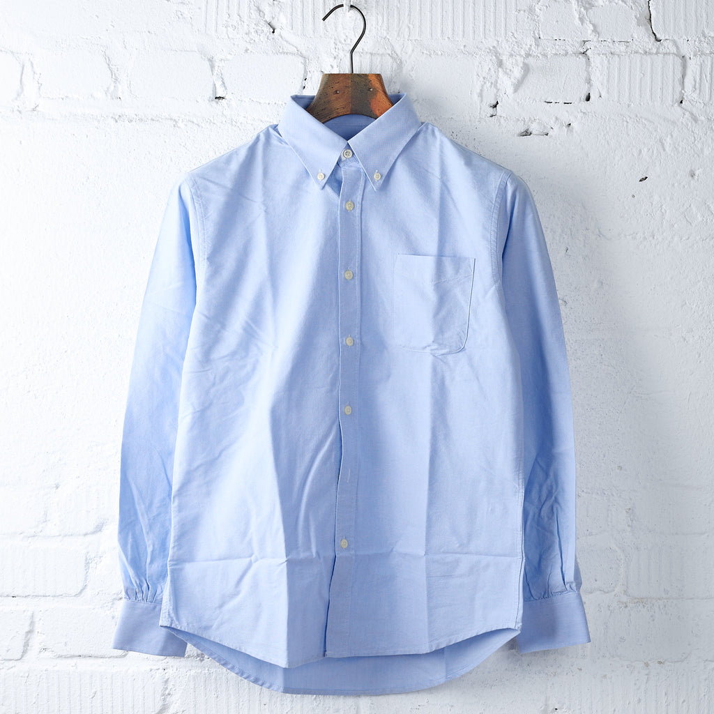boogie holiday | 12 oxford button down shirt - blue
