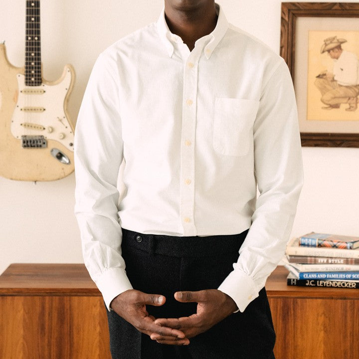 boogie holiday | 12 oxford button down shirt - white - Bild 2