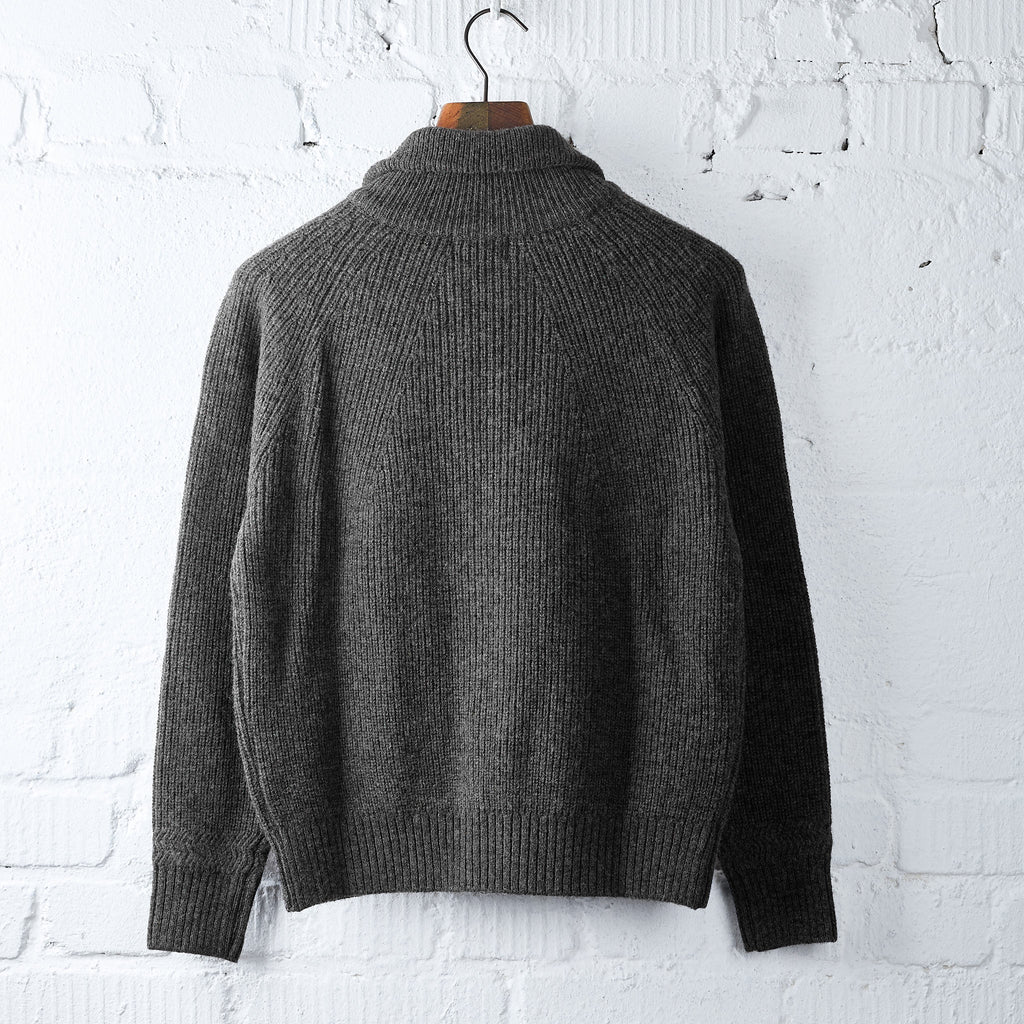 boogie holiday | 12 wool zip cardigan (grey) - Bild 3