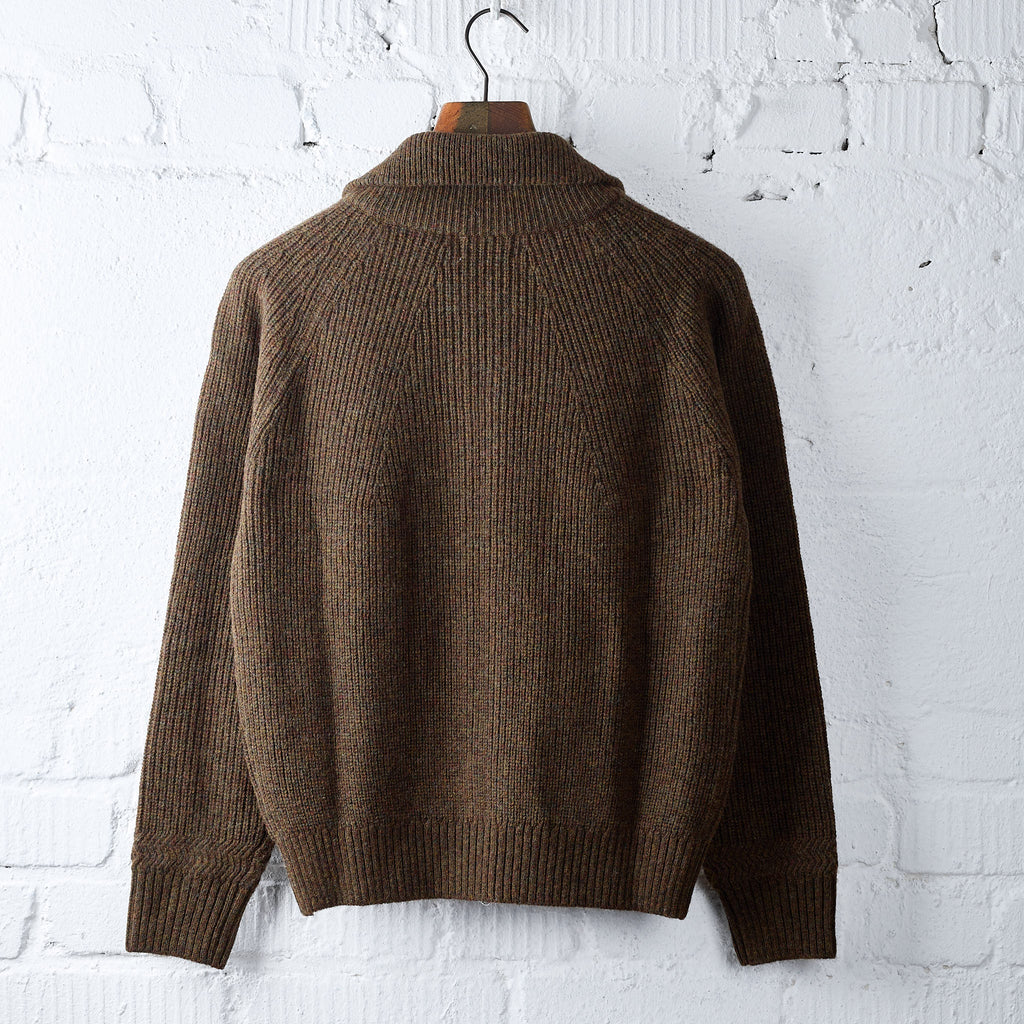 boogie holiday | 12 wool zip cardigan (olive) - Bild 3