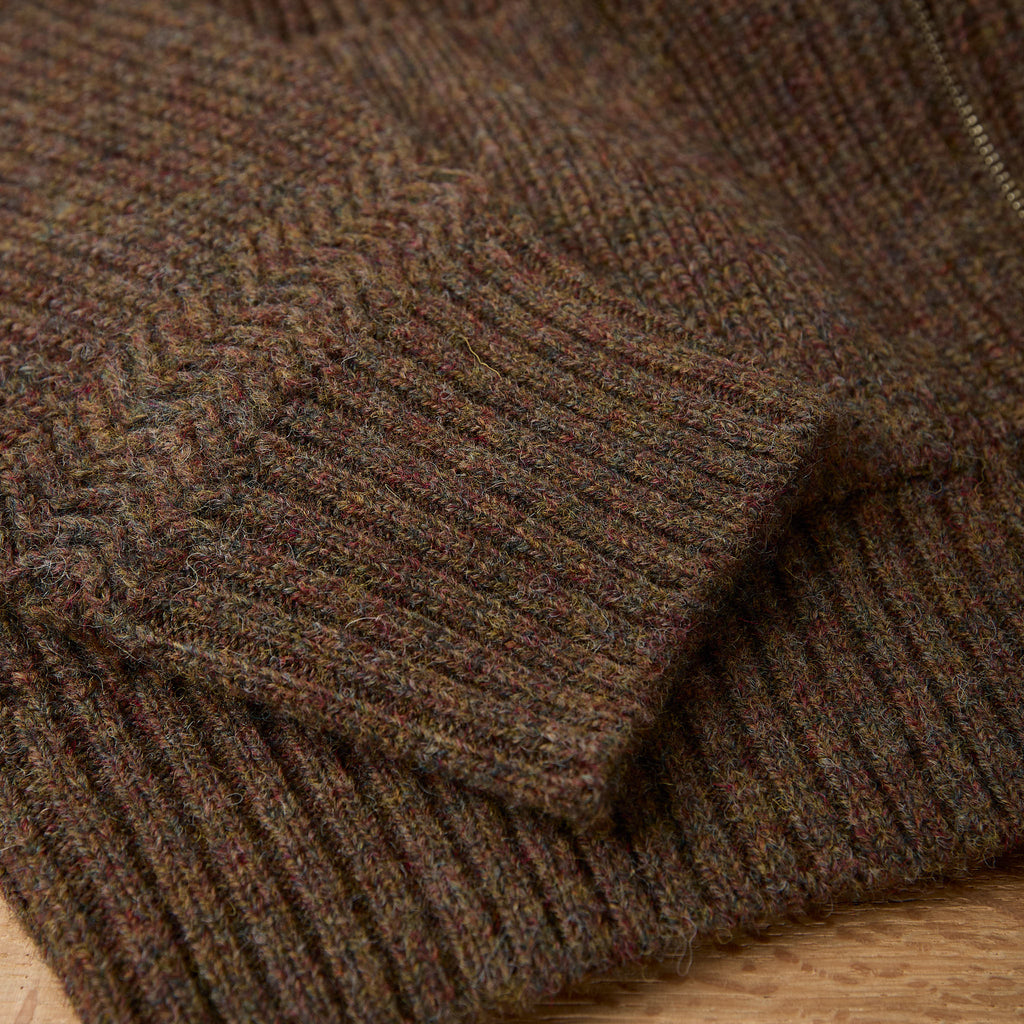 boogie holiday | 12 wool zip cardigan (olive) - Bild 5