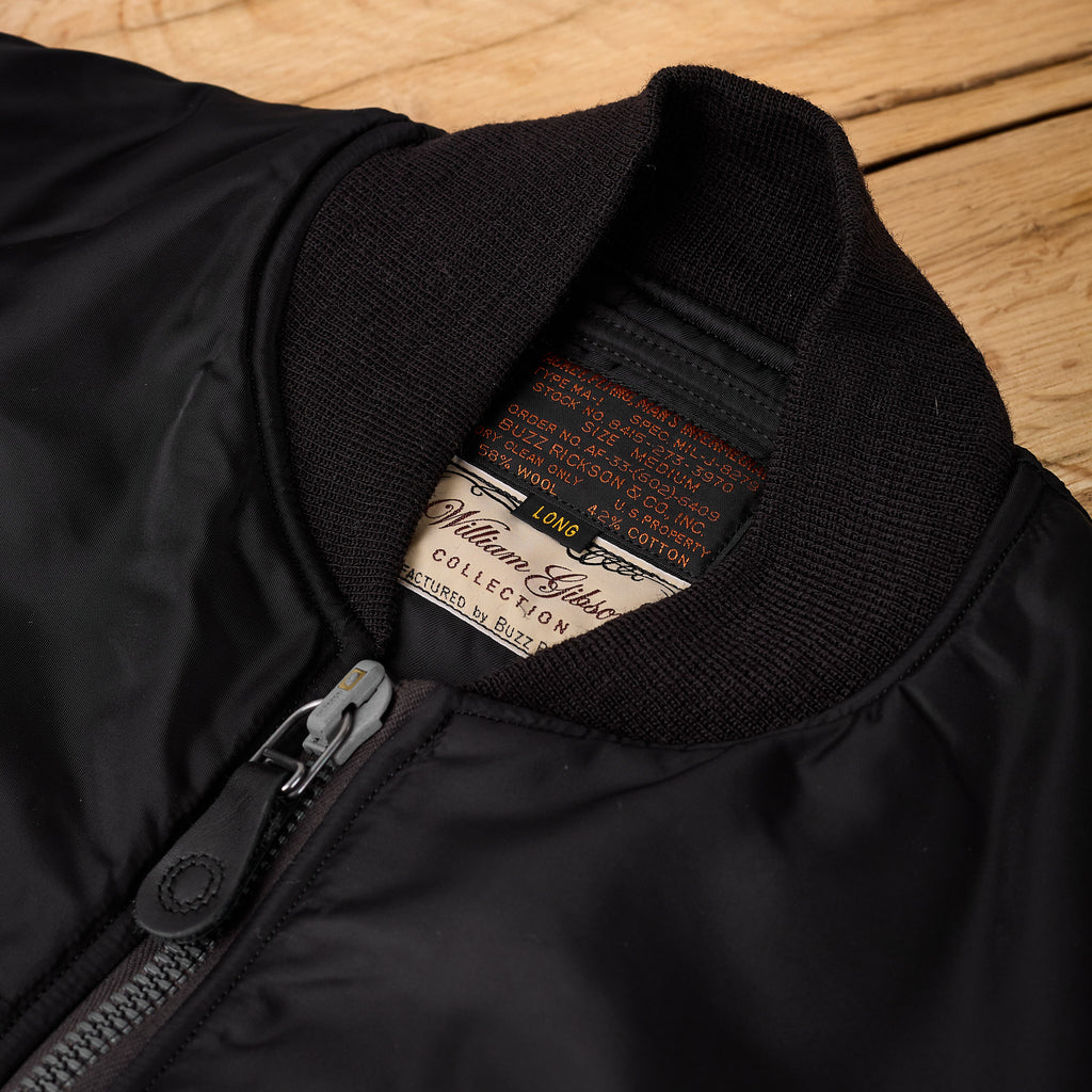 buzz rickson's | br15772 william gibson collection type black ma-1 long model “albert turner & co., inc. model - Bild 3