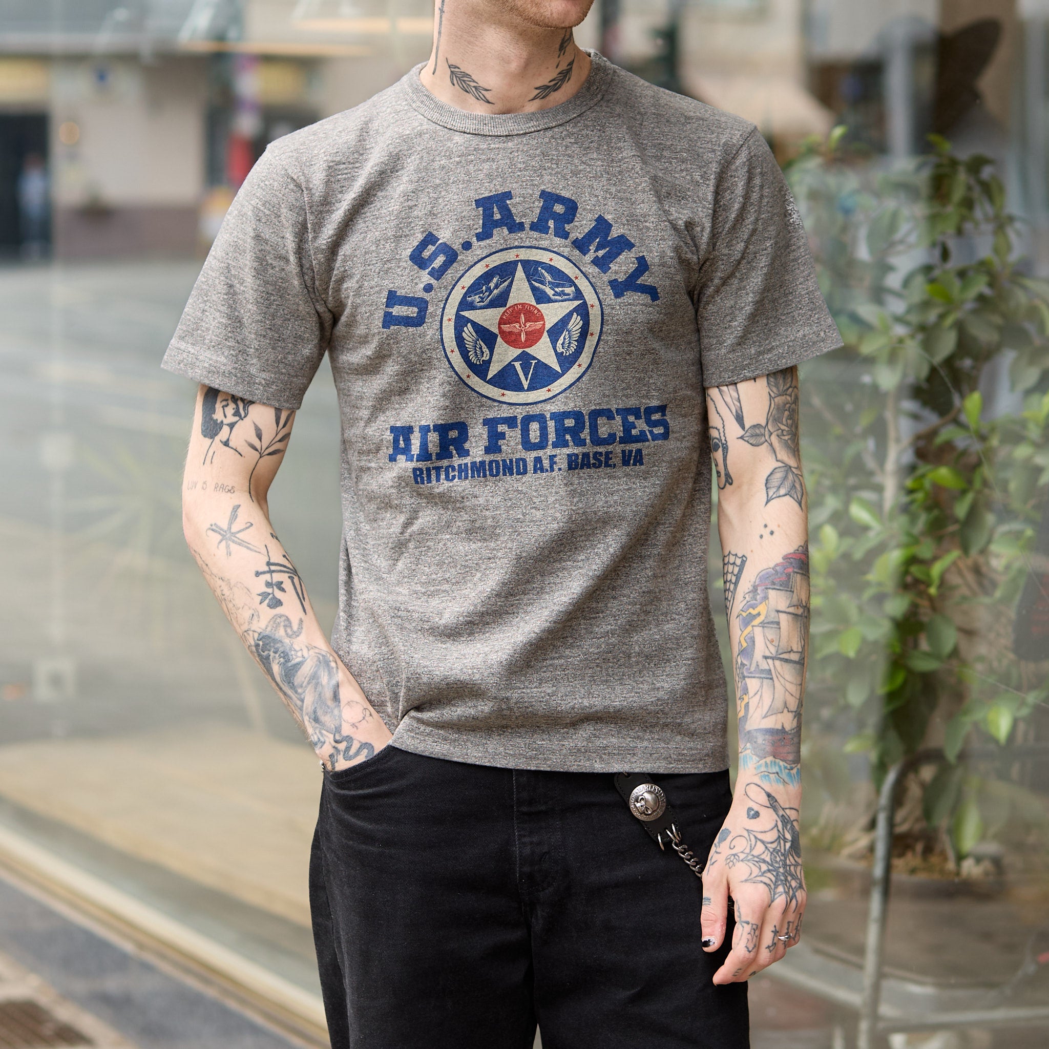 buzz rickson's | br79559 slub yarn t-shirt u.s. army air forces