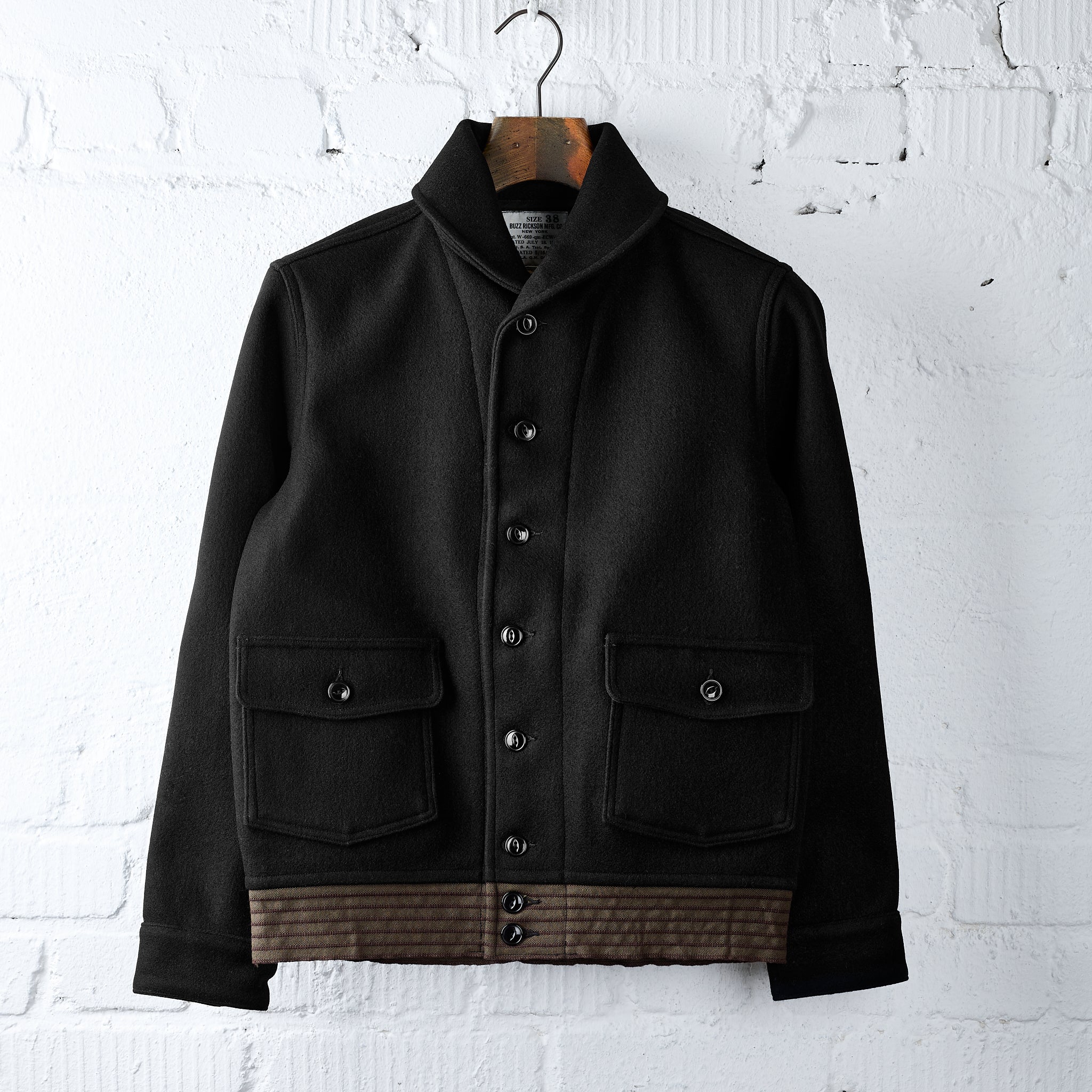 Buzz Rickson Wool buzz rickson's | br15776 william gibson collection jacket, wool, black ...