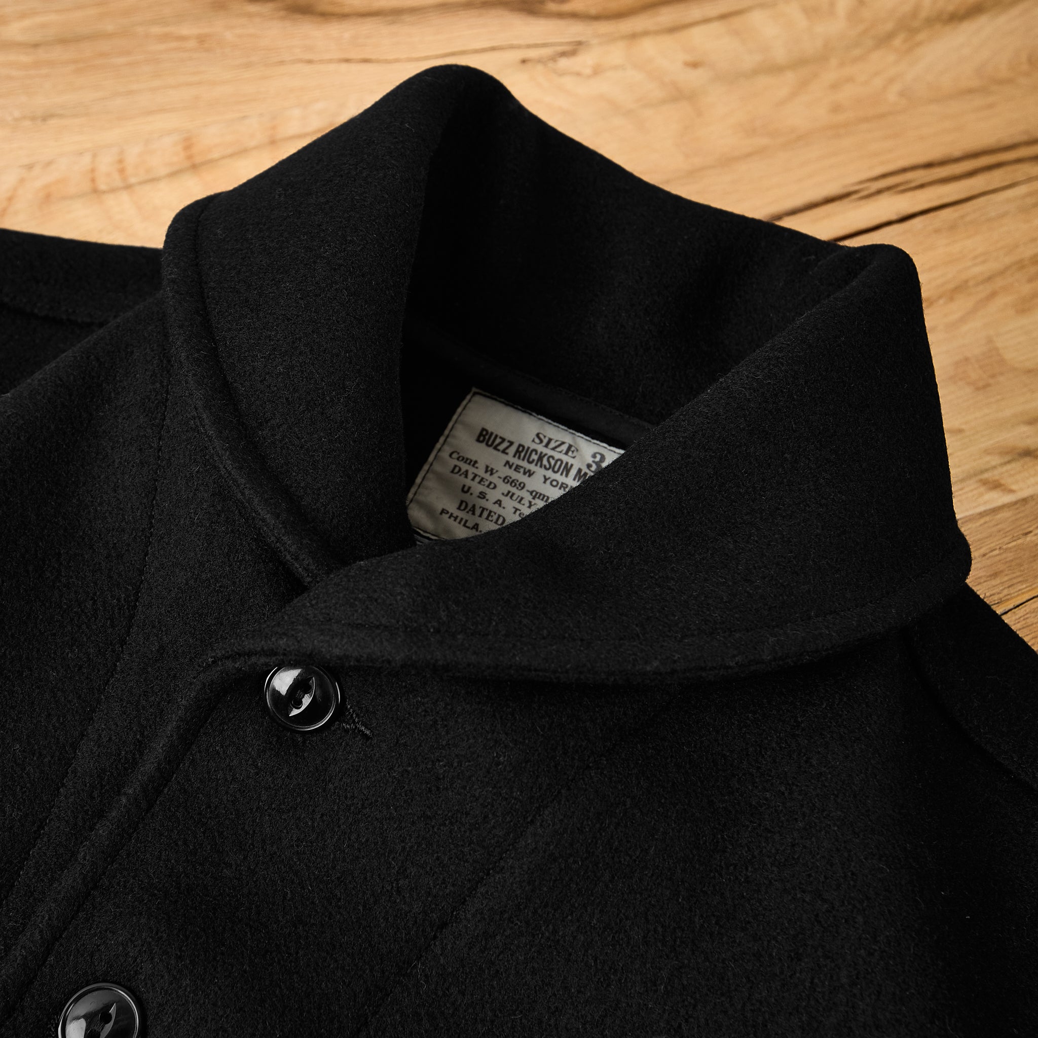 Buzz Rickson Wool buzz rickson's | br15776 william gibson collection jacket, wool, black ...