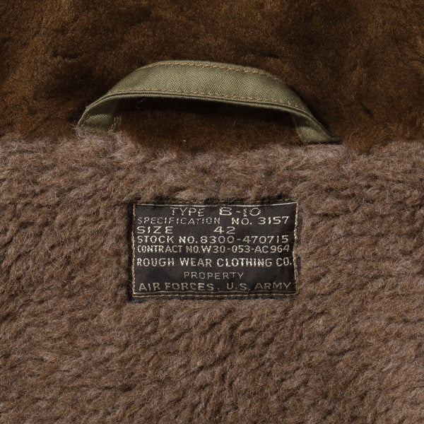 buzz rickson's | br15325 type b-10 “rough wear clothing co