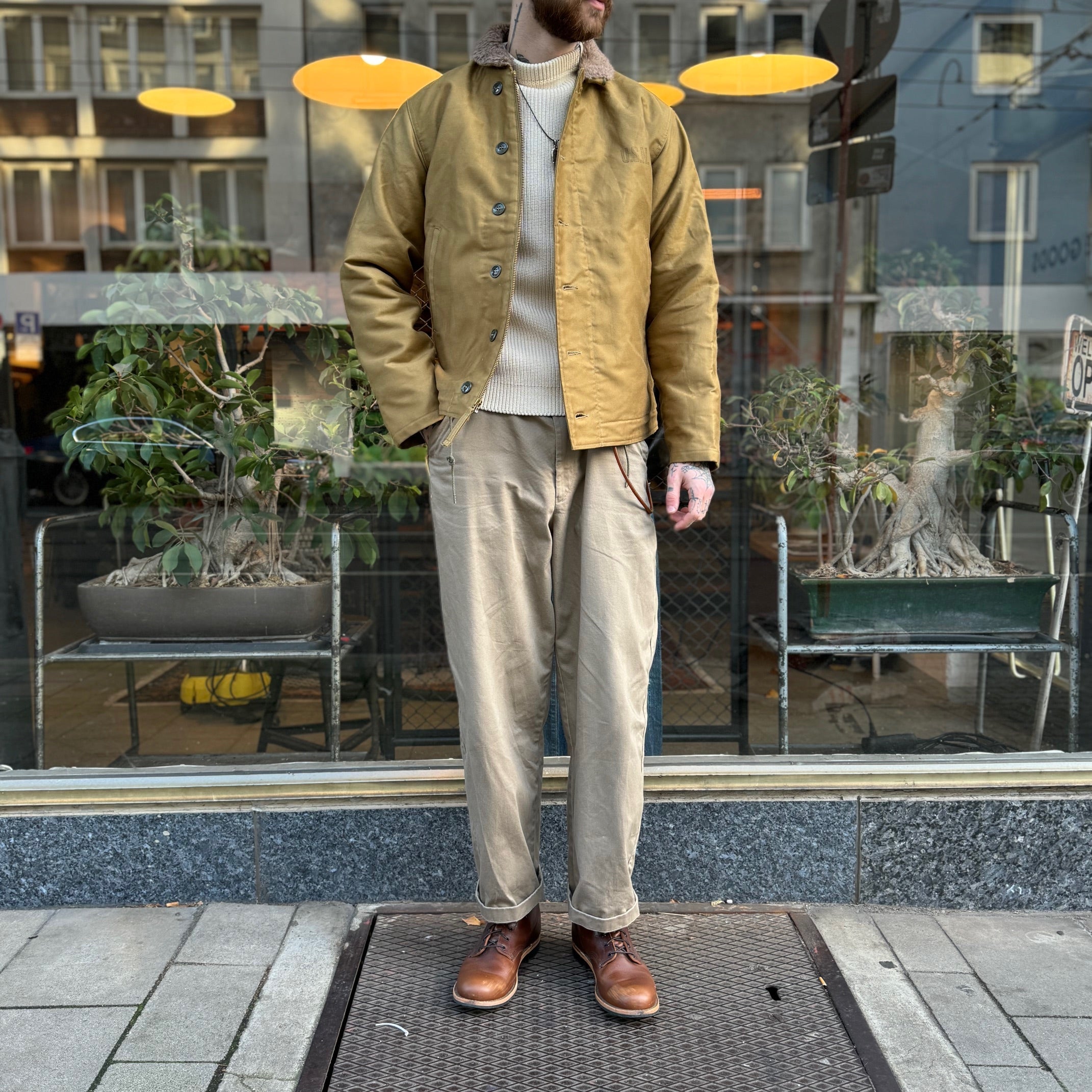 buzz rickson's | br15345 n-1 navy department demotex-ed khaki – stuf|f ...