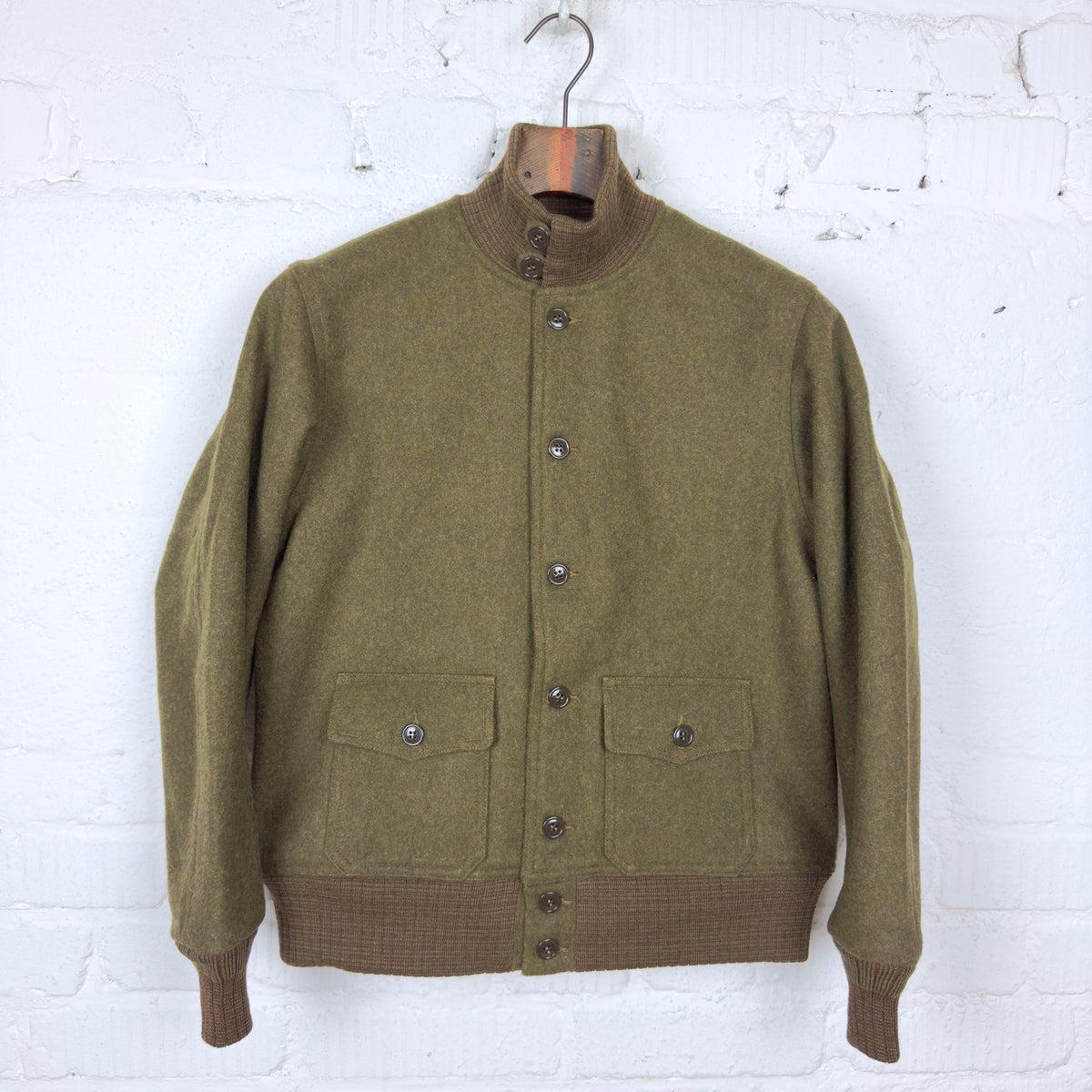 buzz rickson's | br15589 aviation associates wool a-1 jacket – stuf|f ...