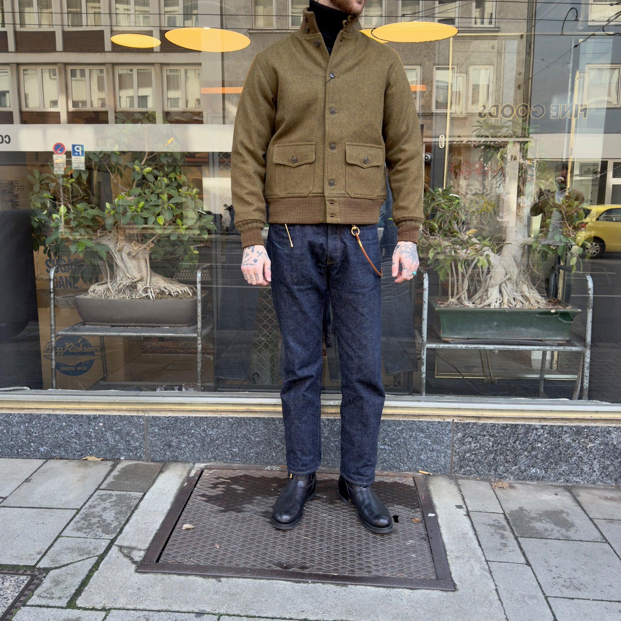 buzz rickson's | br15589 aviation associates wool a-1 jacket buzz rickson's | br15589 aviation associates wool a-1 jacket