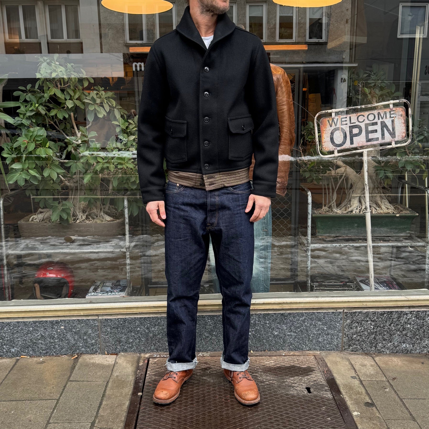 Buzz Rickson Wool buzz rickson's | br15776 william gibson collection jacket, wool, black ...