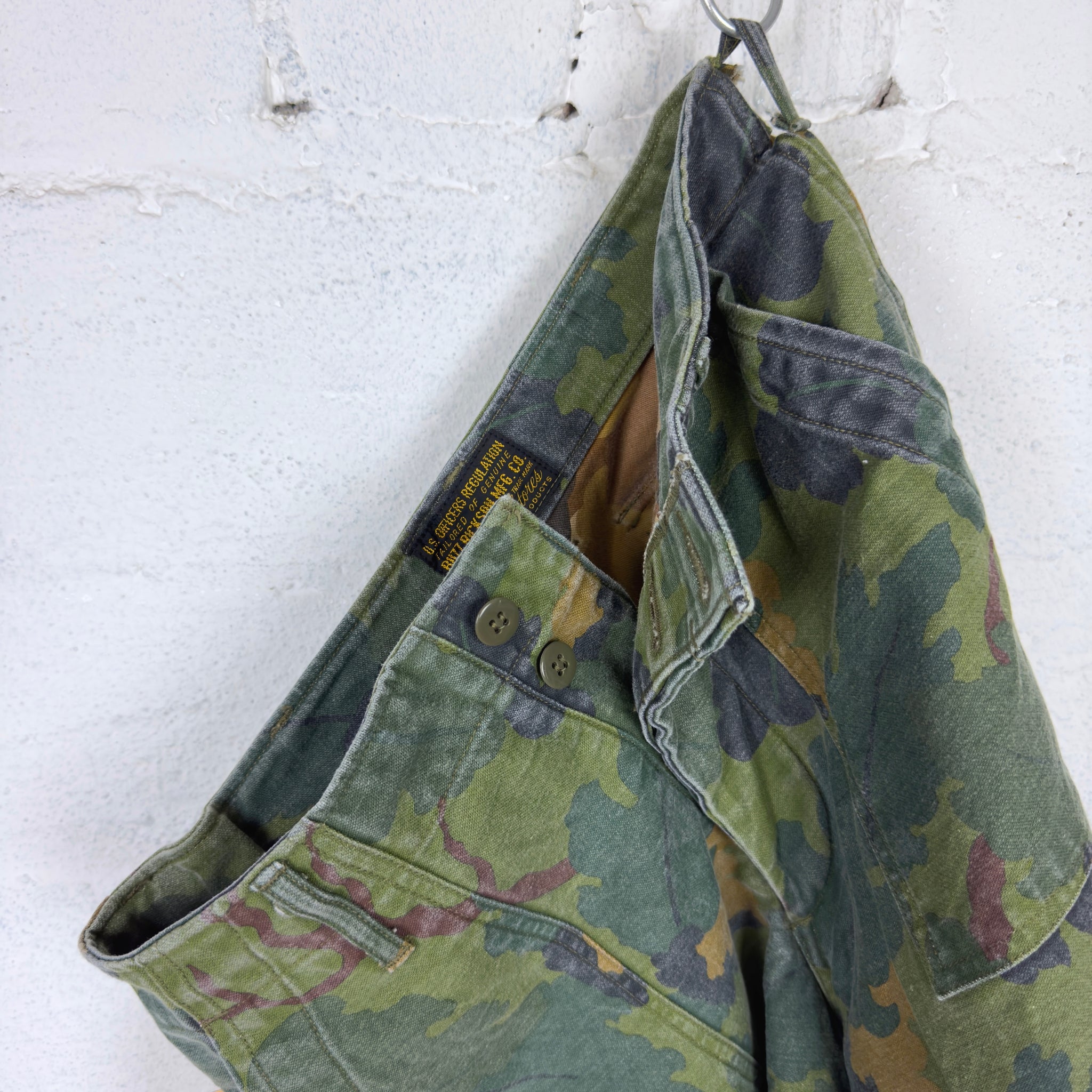 buzz rickson's | br52543 mitchell pattern camo shorts – stuf|f
