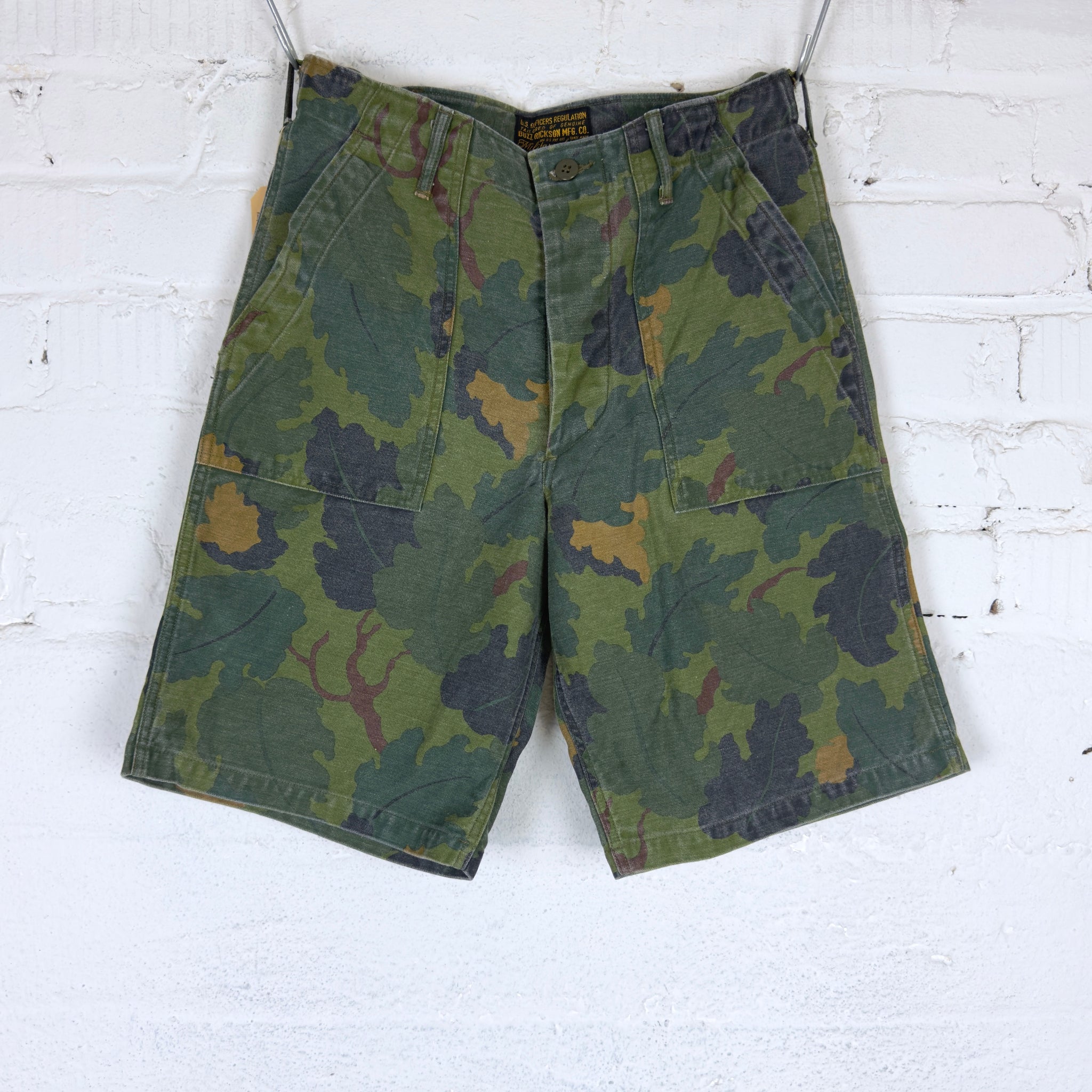 buzz rickson's | br52543 mitchell pattern camo shorts – stuf|f