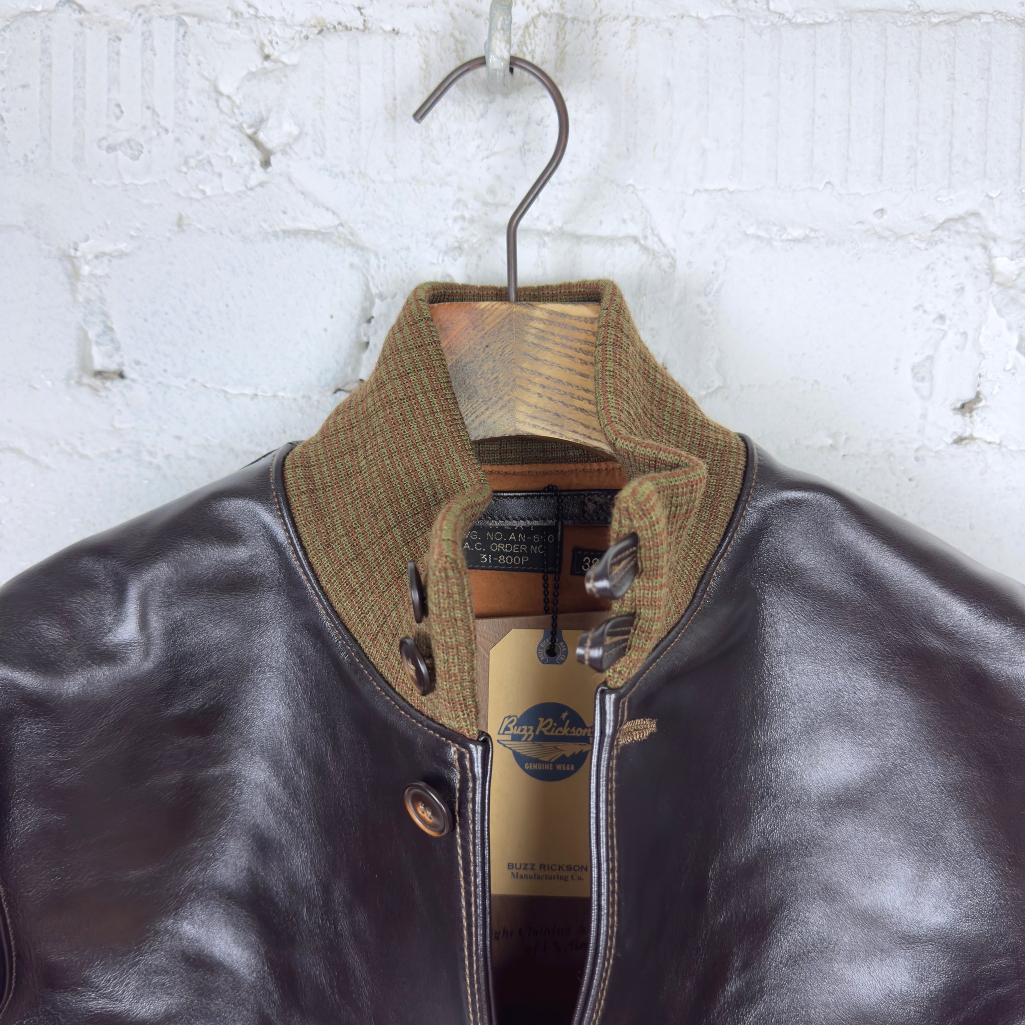 buzz rickson's | br80649 type a-1 flight jacket seal brown – stuf