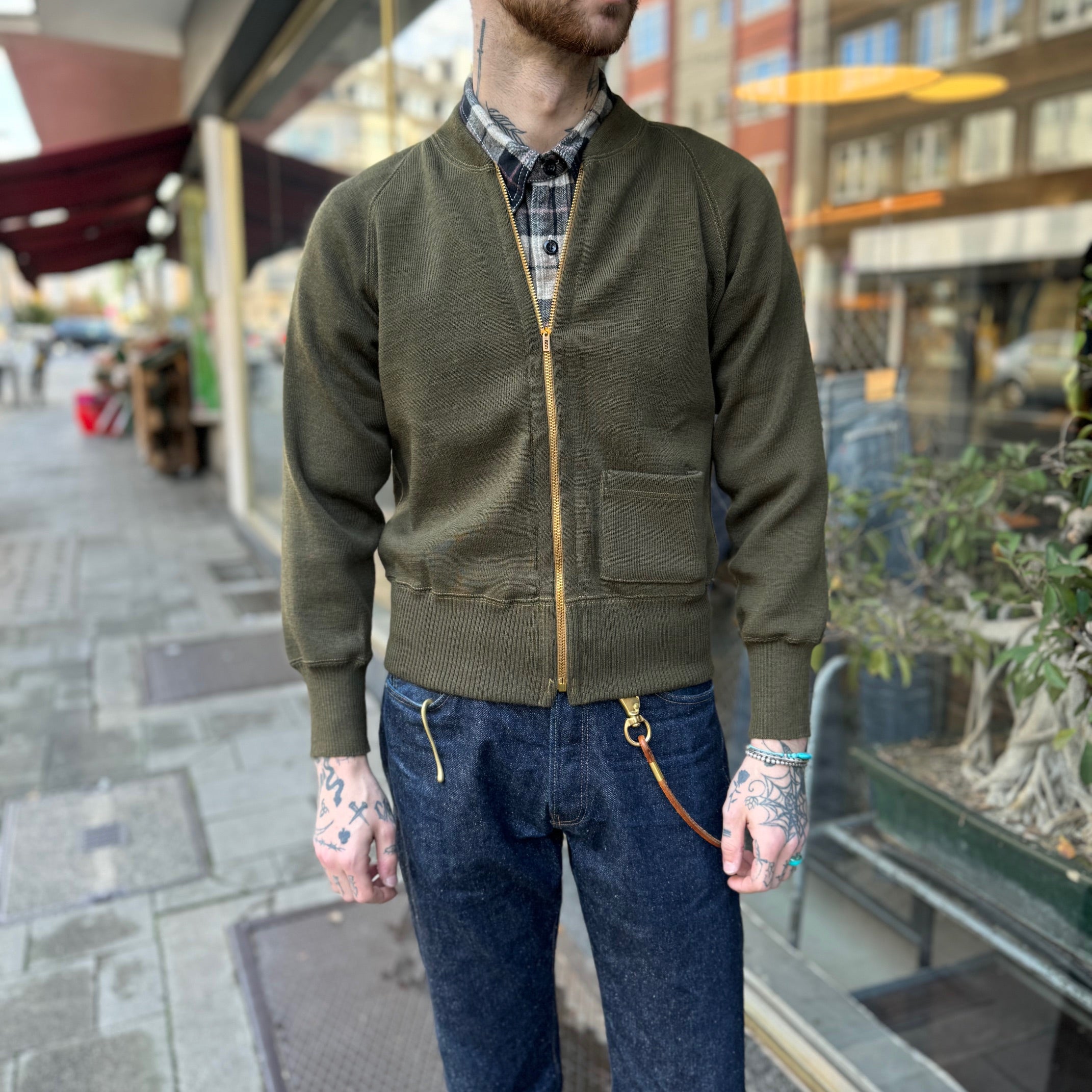 Buzz Rickson Wool buzz rickson's | br90259 type c-2 sweater - buzz rickson mfg. co ...