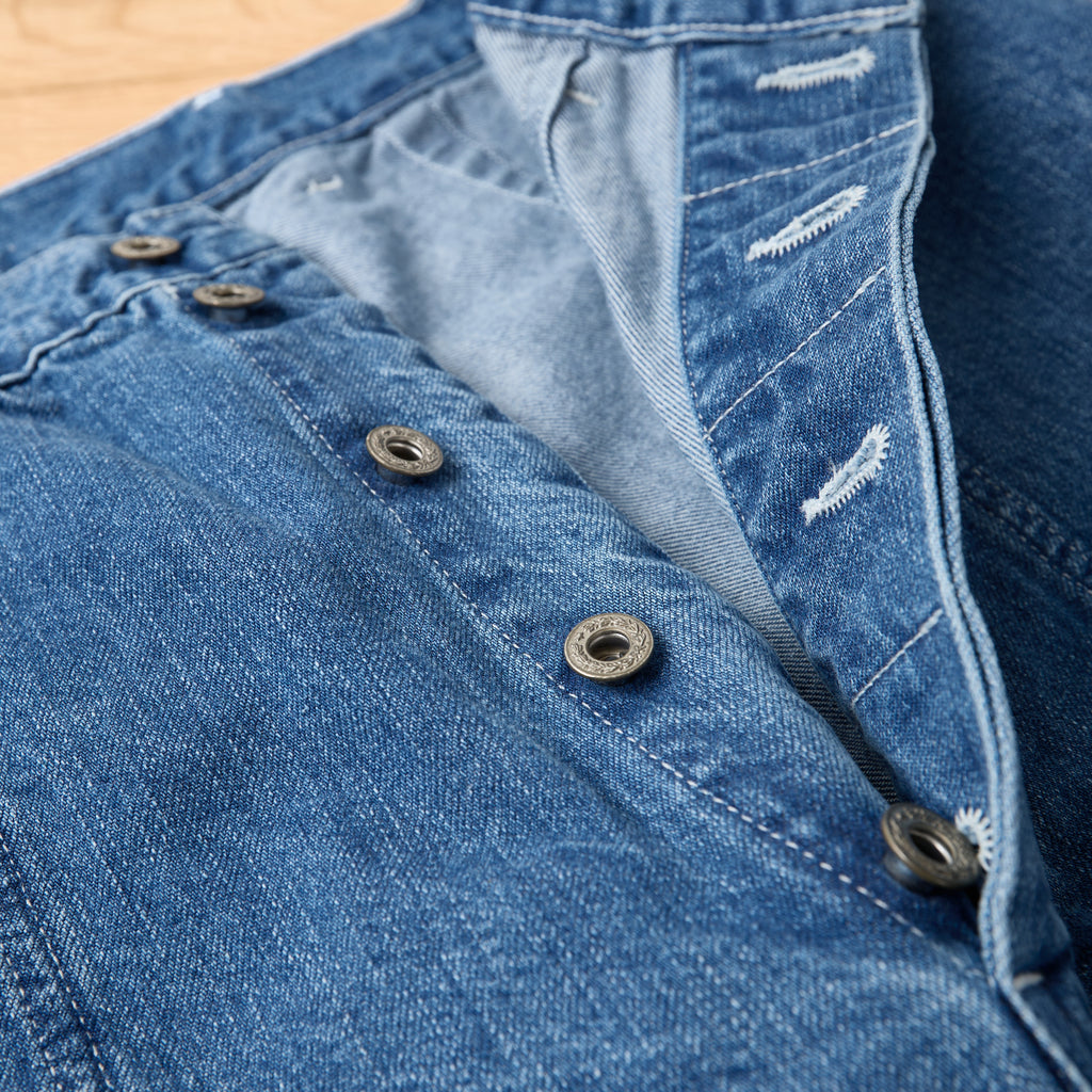 ciota | denim baker pants, medium dark blue damage - Bild 3