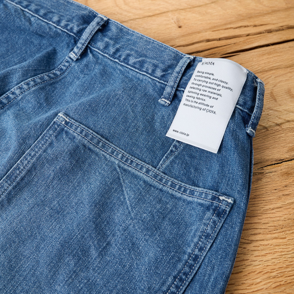 ciota | denim baker pants, medium dark blue damage - Bild 5