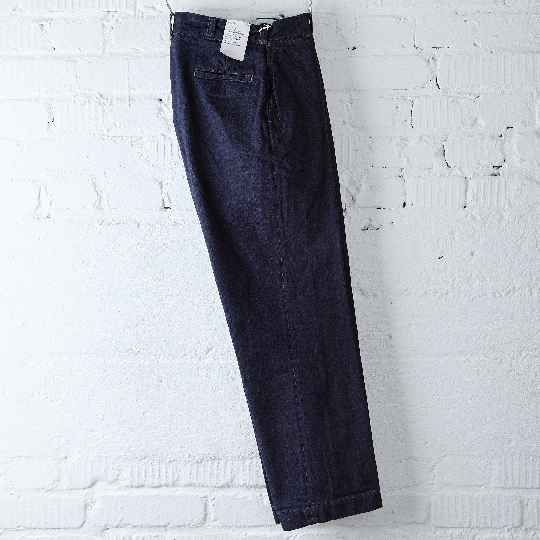 ciota | denim slacks dark navy (one wash) – stuf|f-official