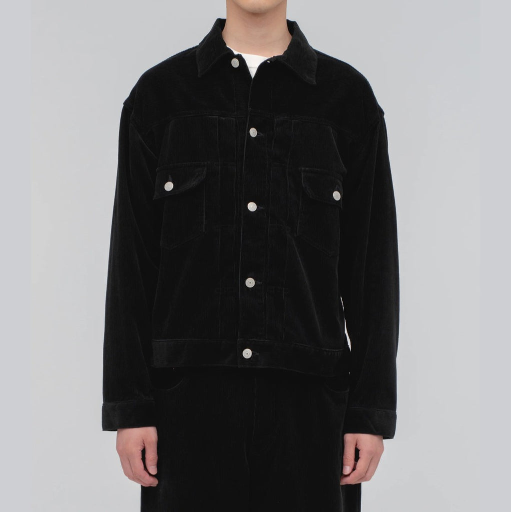 ciota | double pocket corduroy jacket (one wash) - black - Bild 2