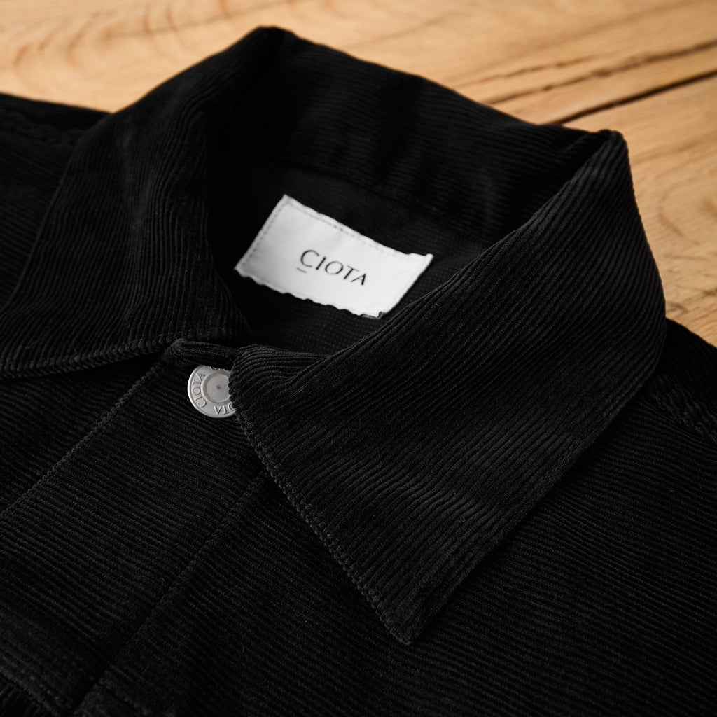 ciota | double pocket corduroy jacket (one wash) - black - Bild 4