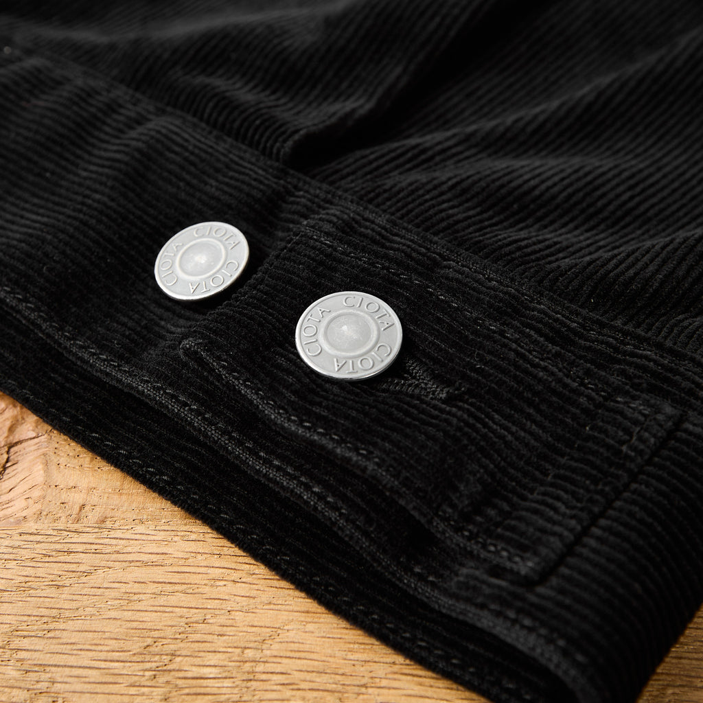 ciota | double pocket corduroy jacket (one wash) - black - Bild 6