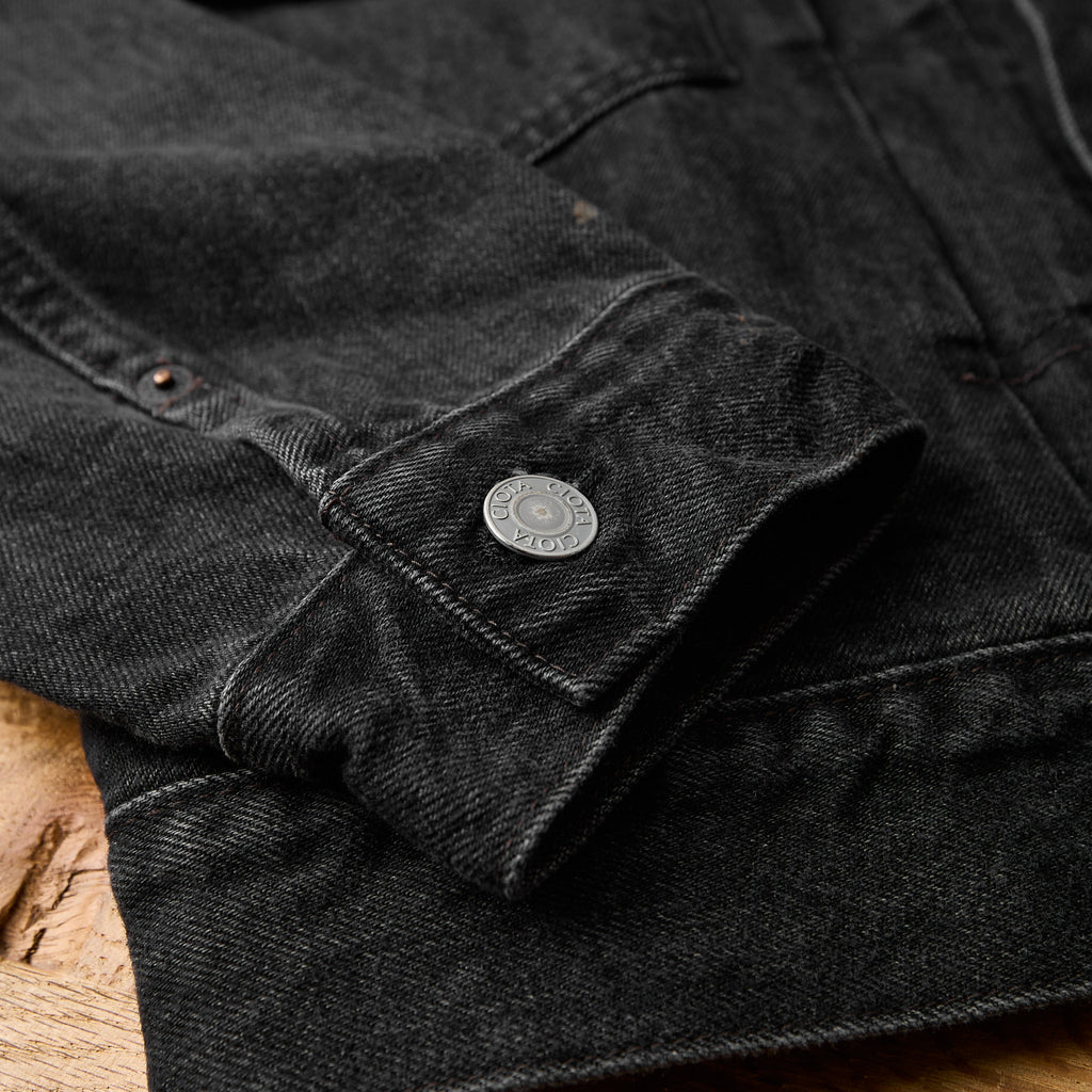 ciota | double pocket denim jacket - medium black - Bild 4