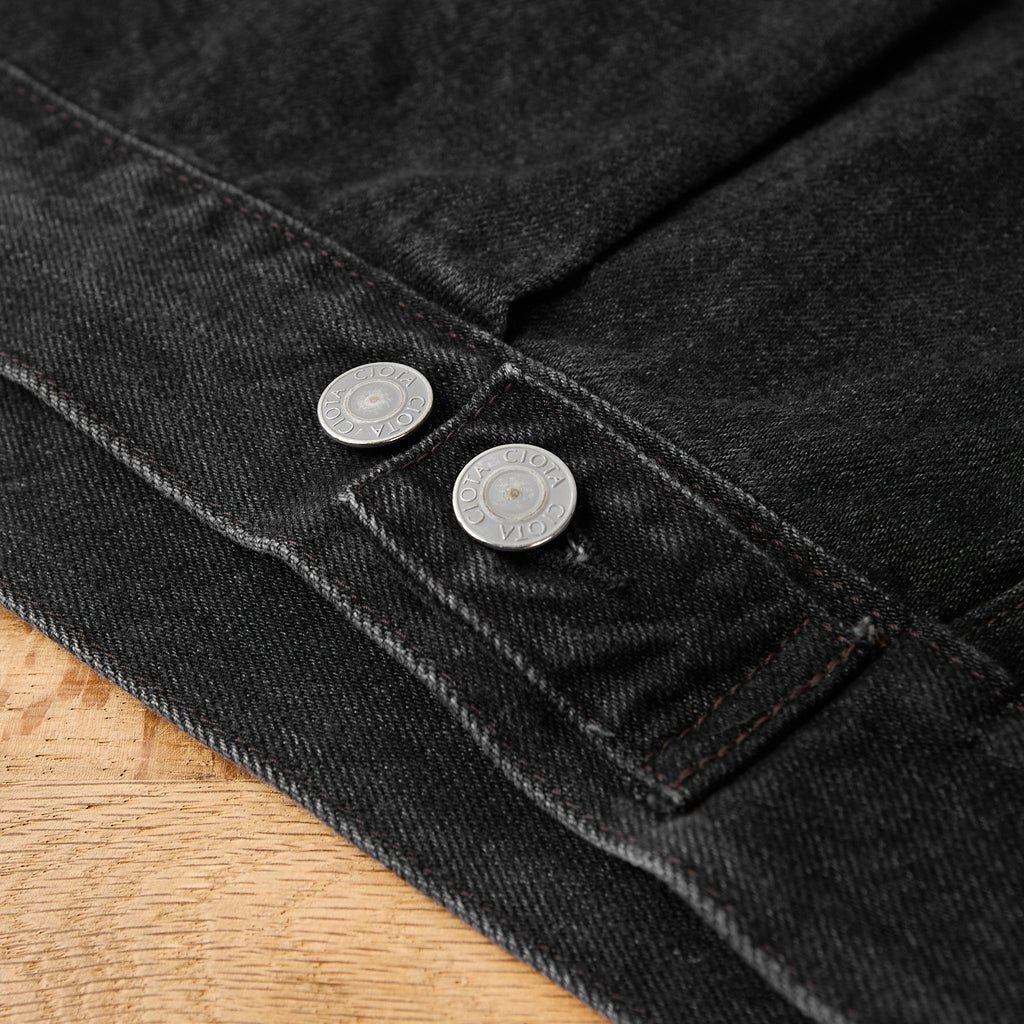 ciota | double pocket denim jacket - medium black - Bild 5