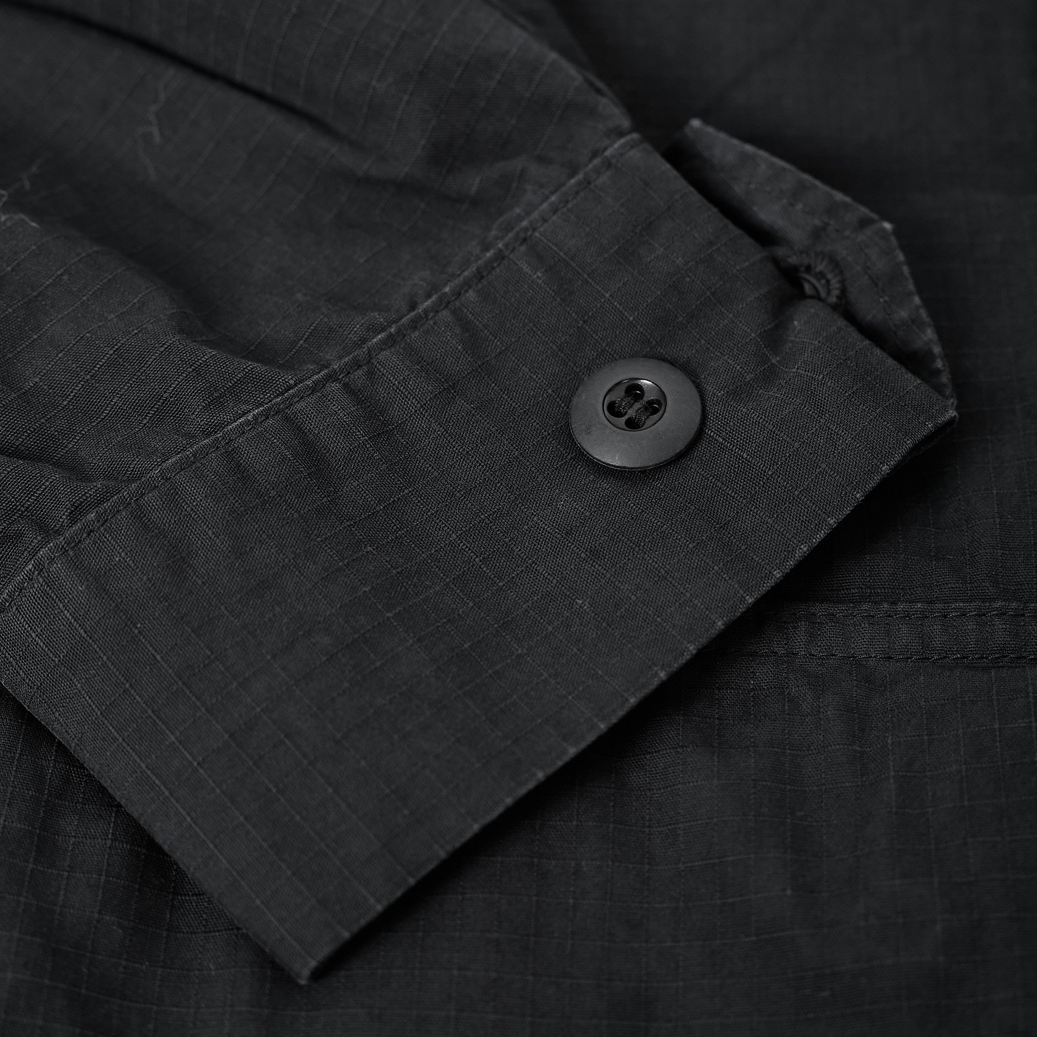 ciota | jungle fatigue jacket (rip-stop / stone wash) - black