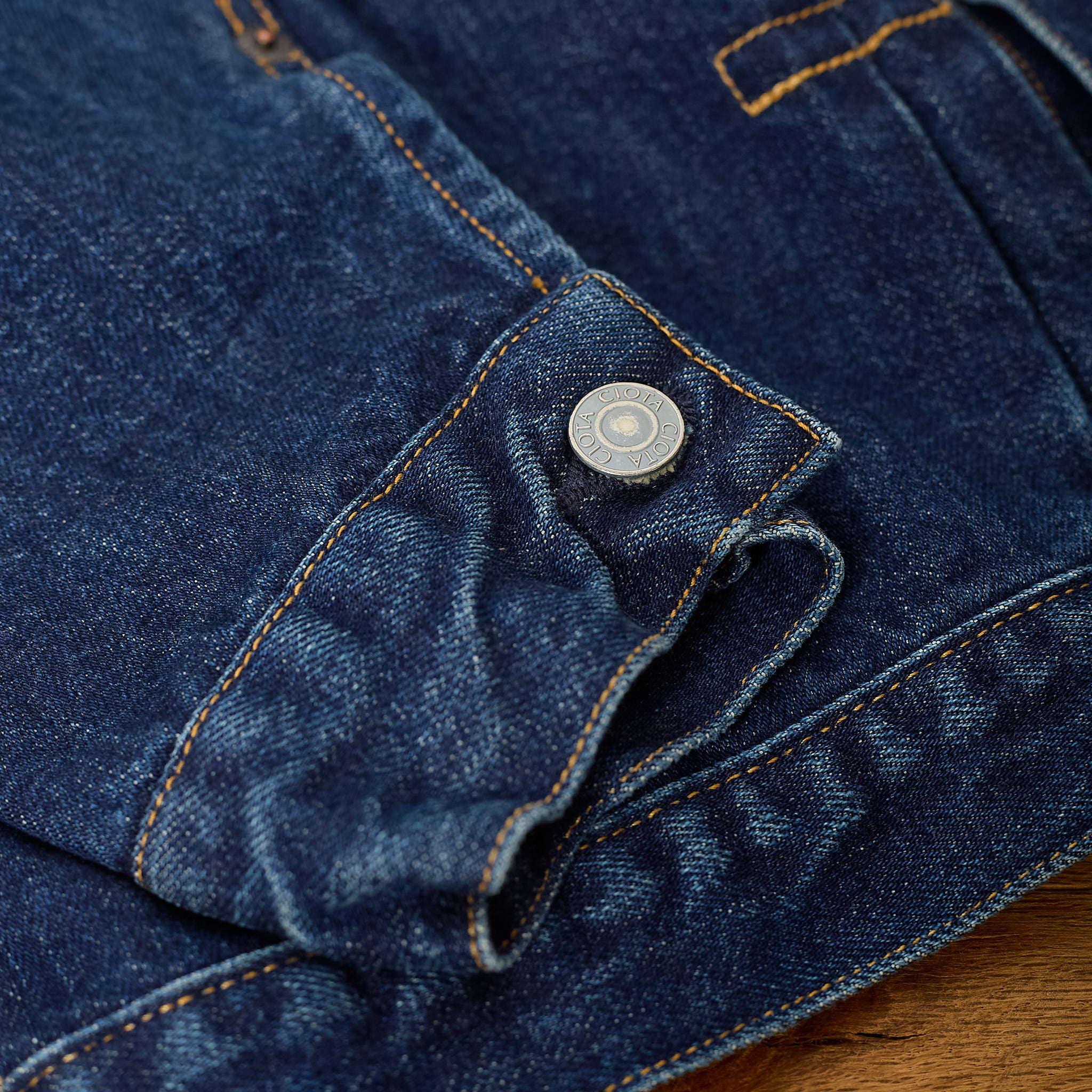 ciota | new single pocket denim jacket (real indigo) - dark blue