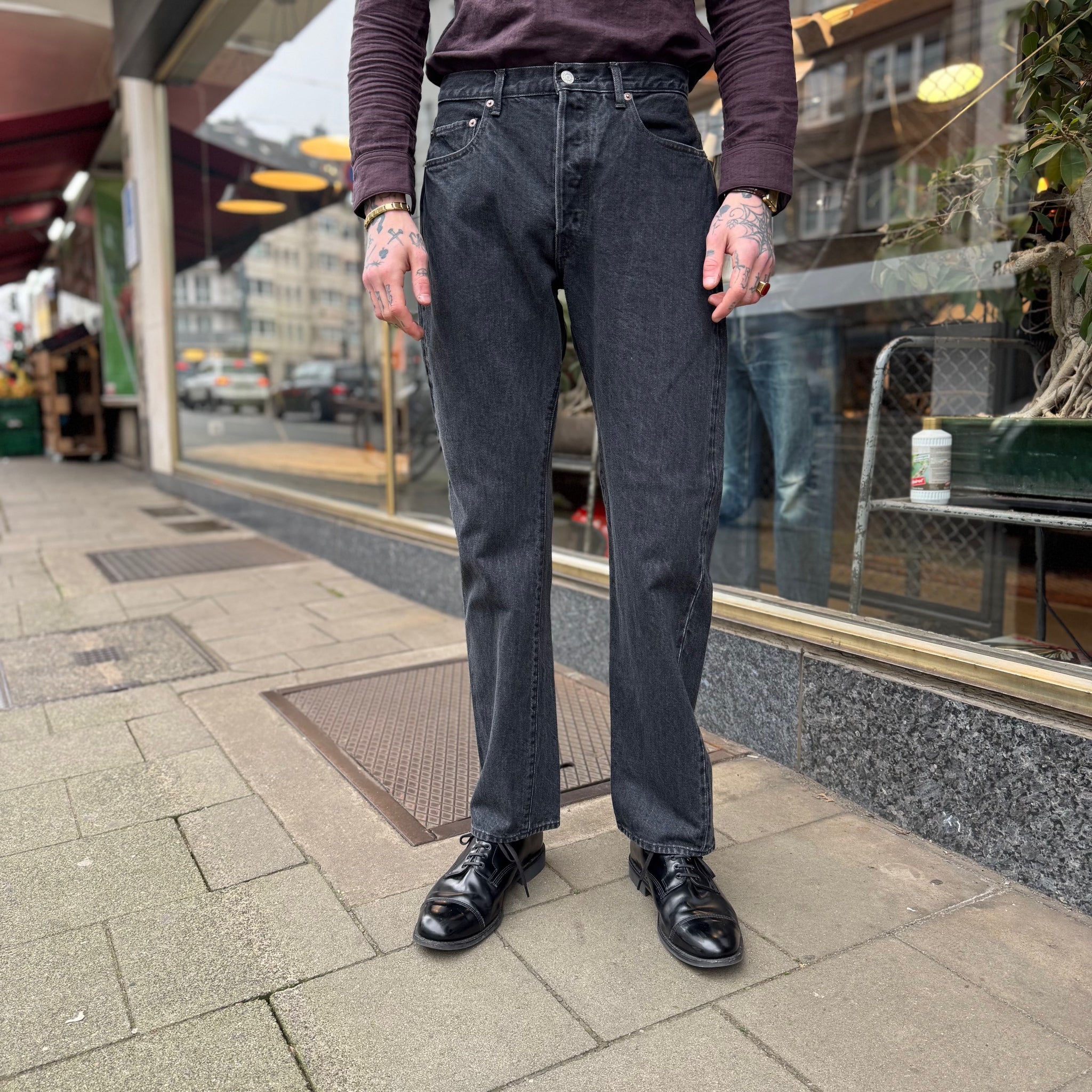 50%OFF medium - pants pocket 5 straight new | ciota black stuf|f – パンツ