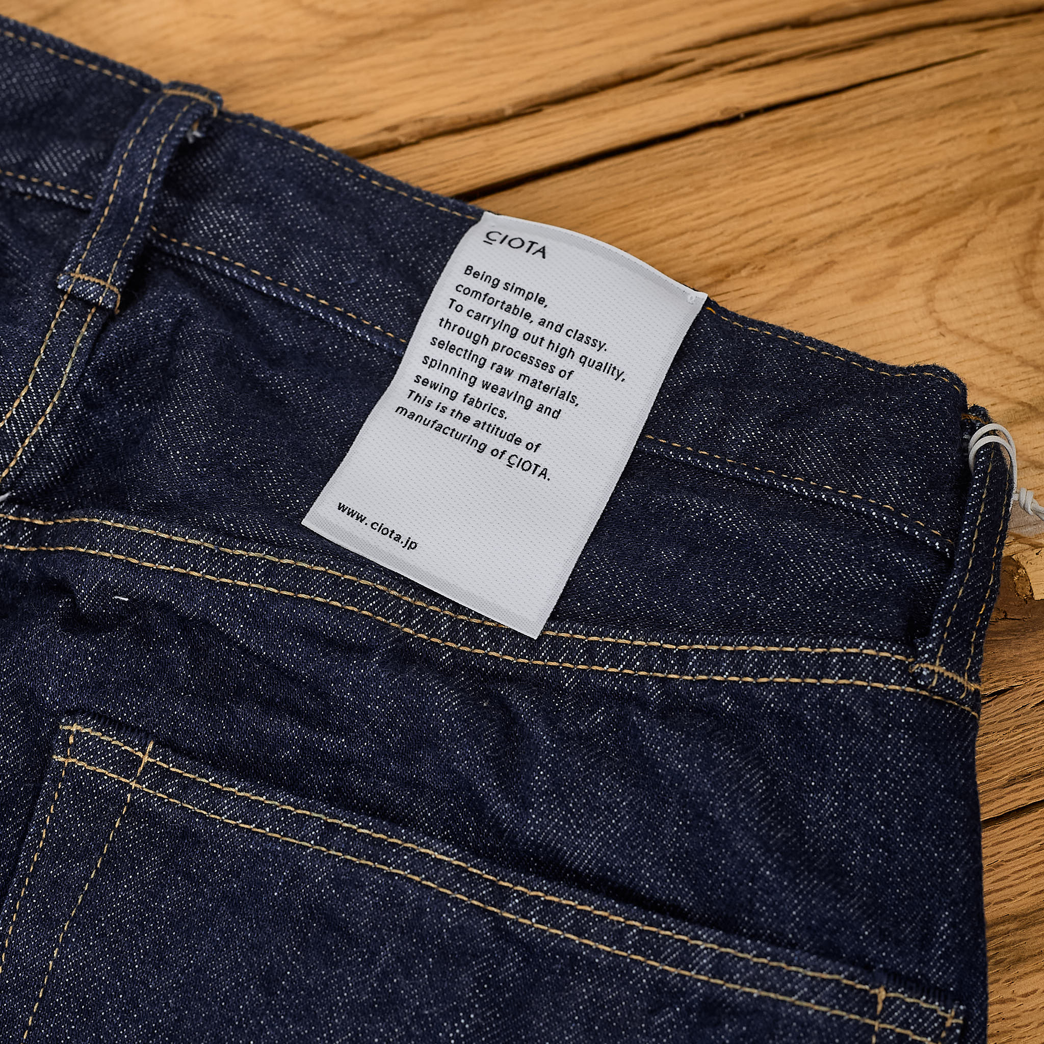 ciota | new straight 5 pocket pants - navy – stuf|f-official