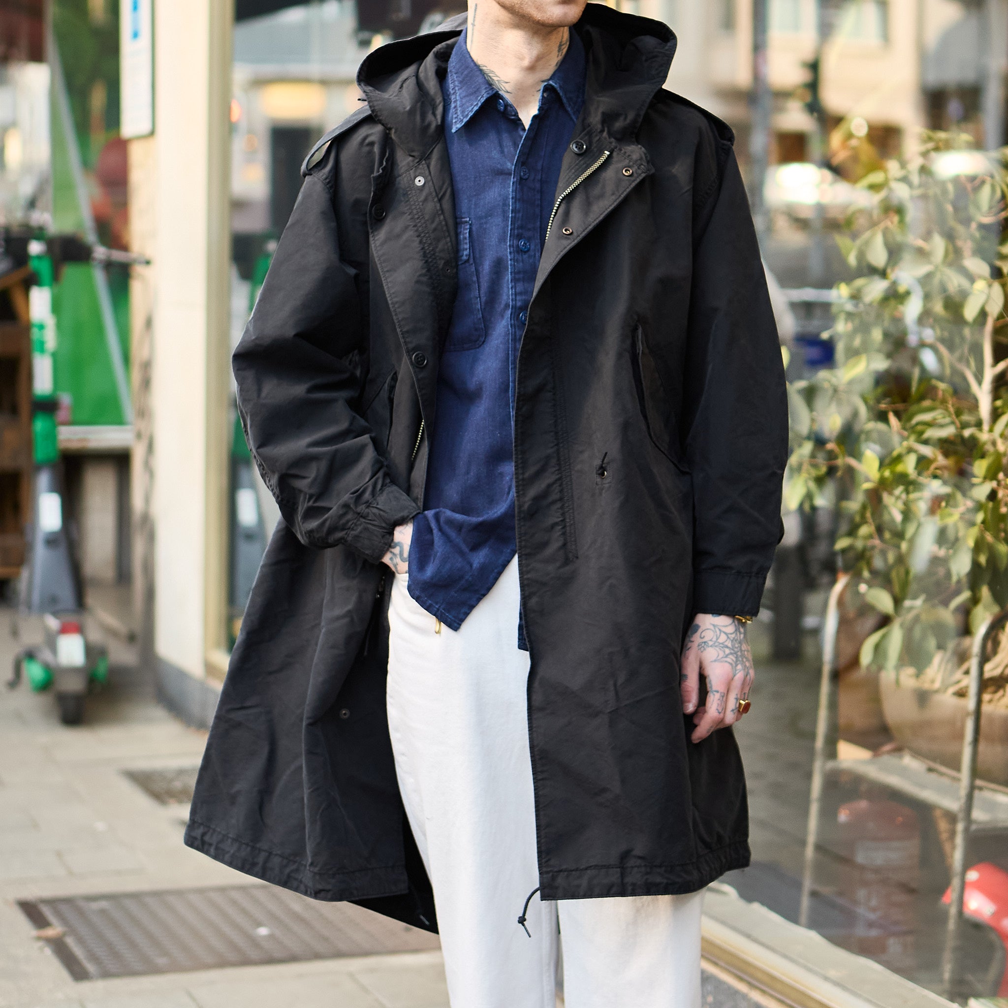 ciota | m-1951 parka shell (stonewash) - black – stuf|f-official