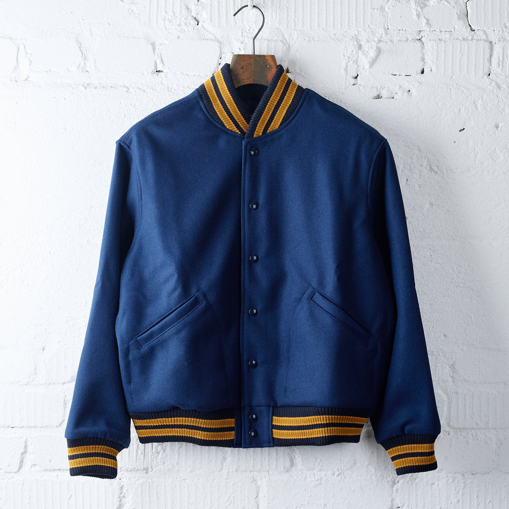 dehen 1920 | 60's club jacket - nittany navy melton wool