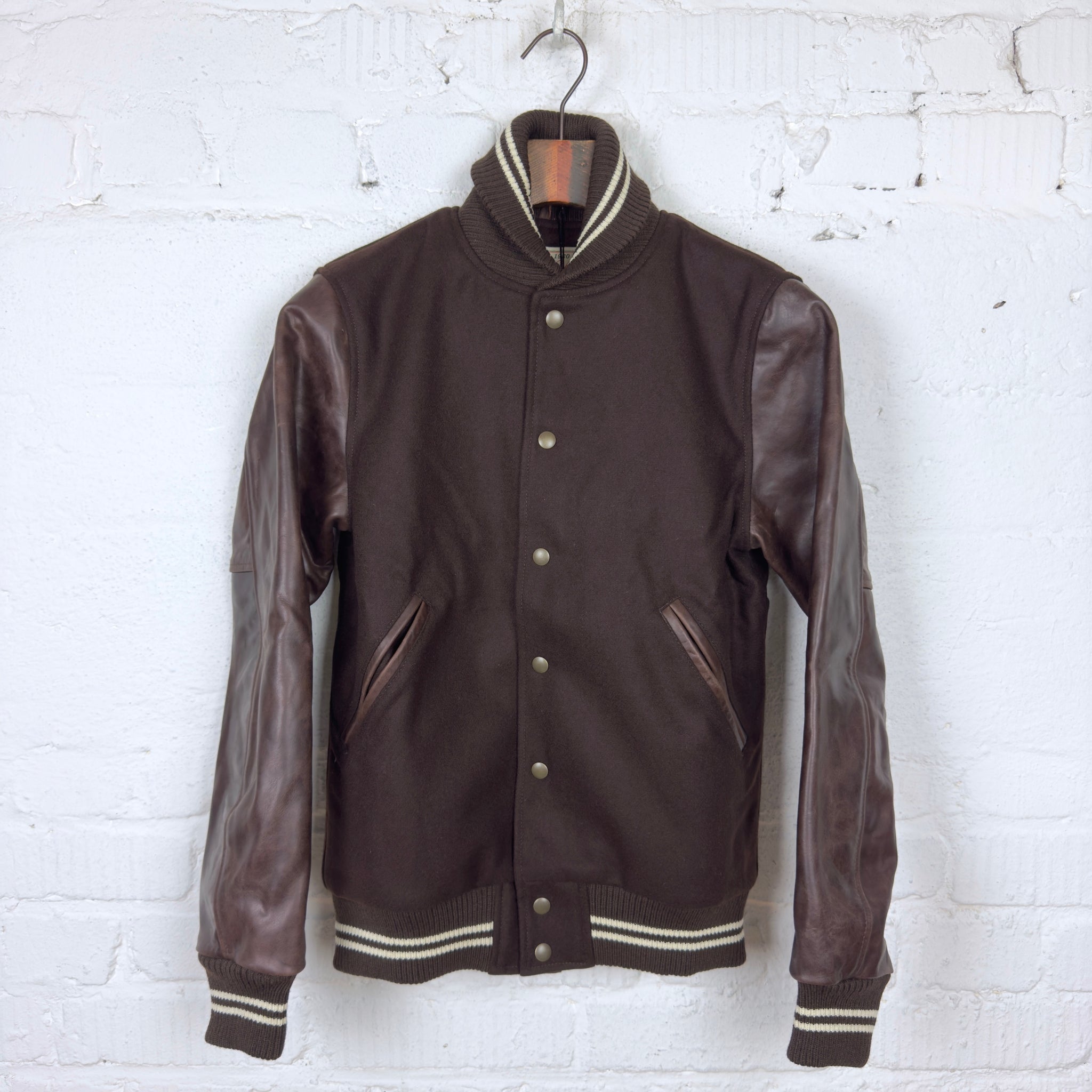 ビンテージ　Dehen 1920 スタジャン dehen 1920 | varsity jacket - brown / antique brandy – stuf|f-official
