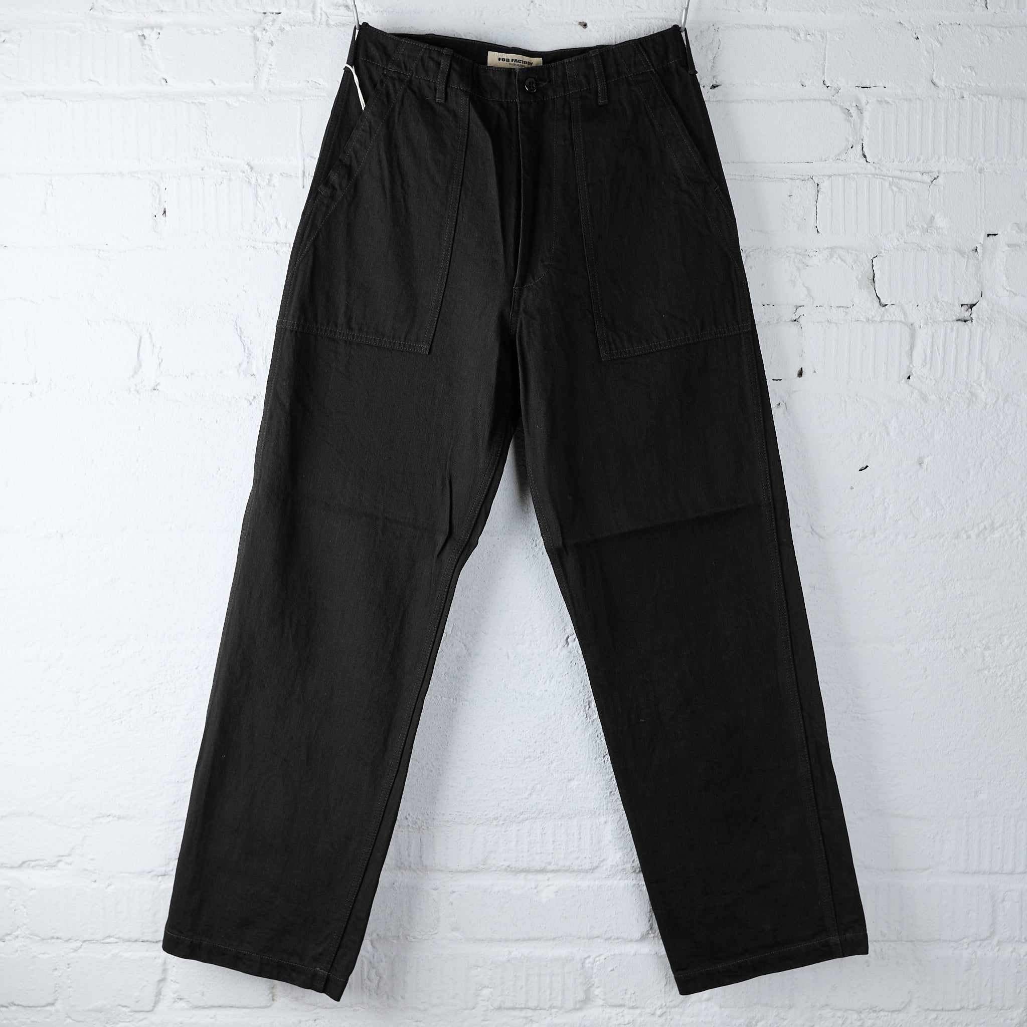 N*N様 FOB FACTORY : BAKER PANTS fob factory | f0541 888 baker pants black denim – stuf|f-official