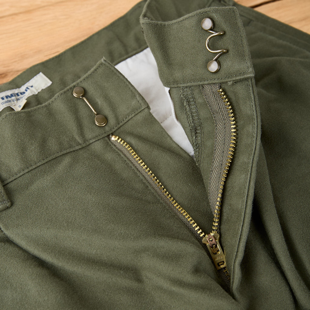 fob factory | f0543 moleskin trousers - olive - Bild 3