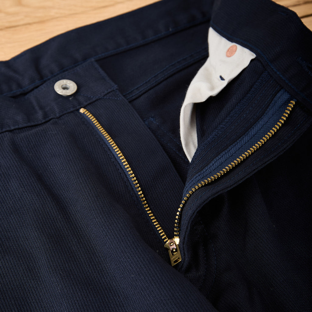fob factory | f1134 pique 5p pant - navy - Bild 3
