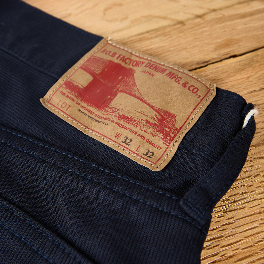 fob factory | f1134 pique 5p pant - navy - Bild 6
