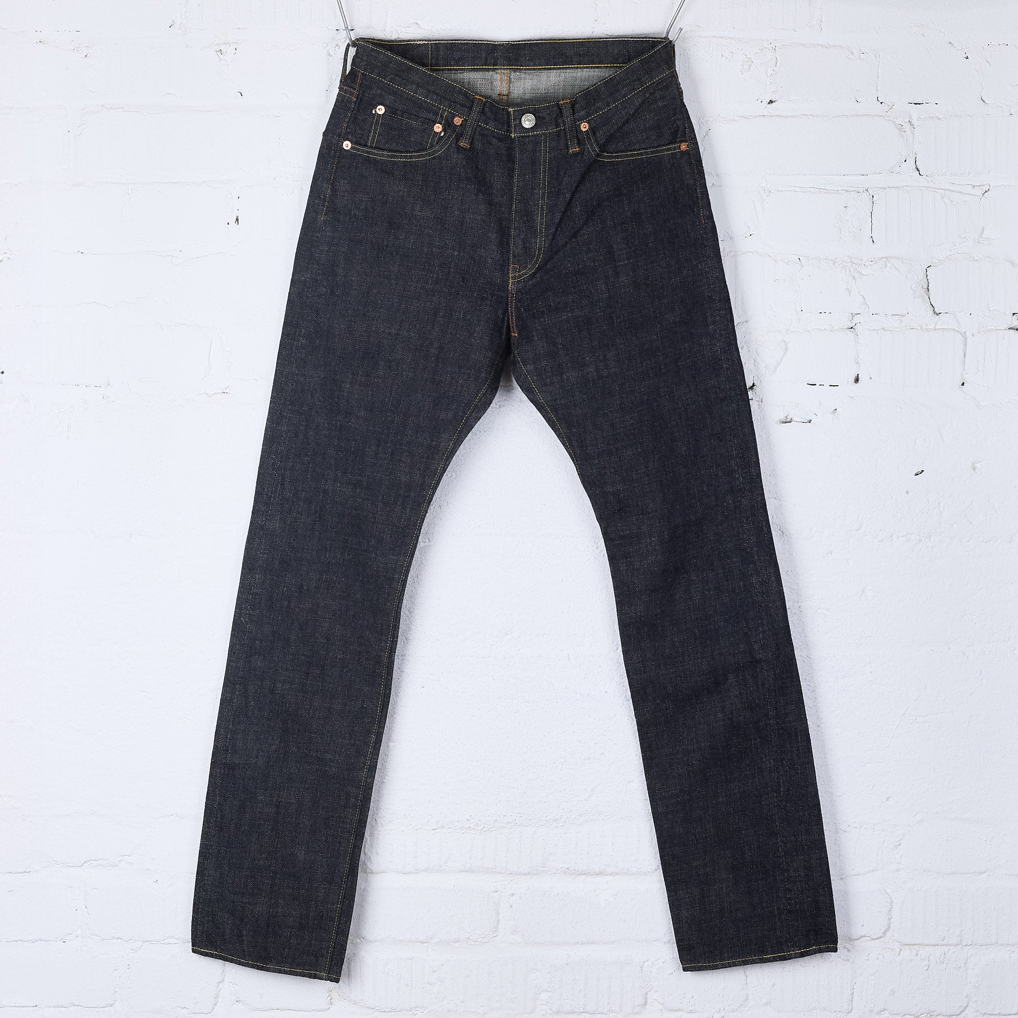 fob factory | f147 g3 selvedge denim 5p rinsed - indigo – stuf|f-official