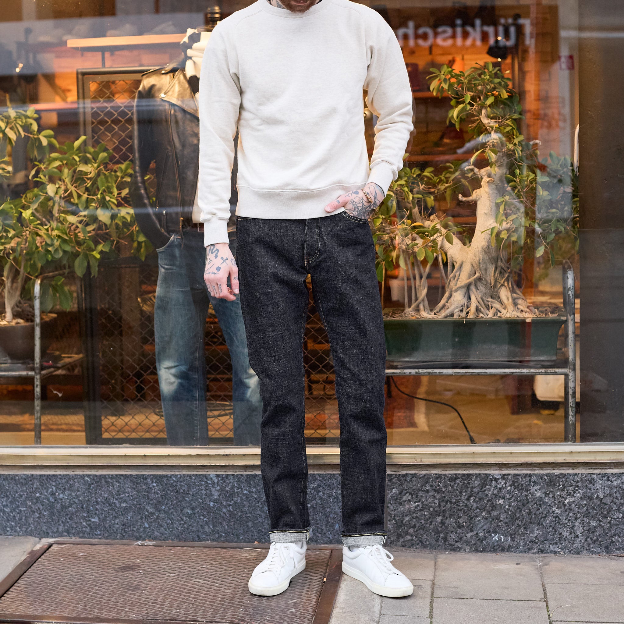 fob factory | f147 g3 selvedge denim 5p rinsed - indigo – stuf|f