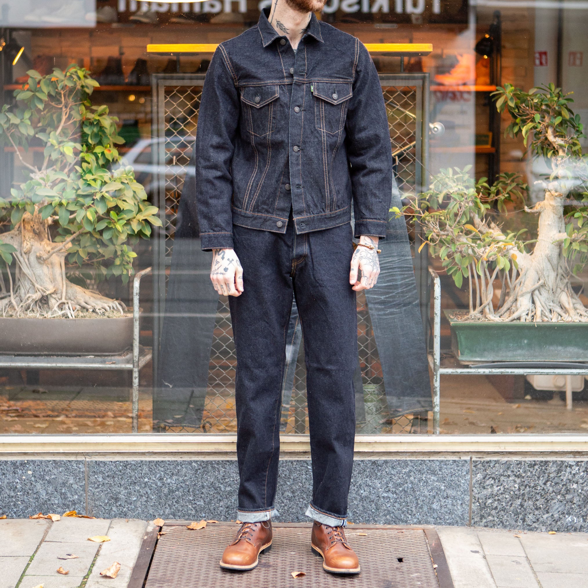 fob factory | f165 selvedge garage denim 5p rinsed - indigo – stuf 