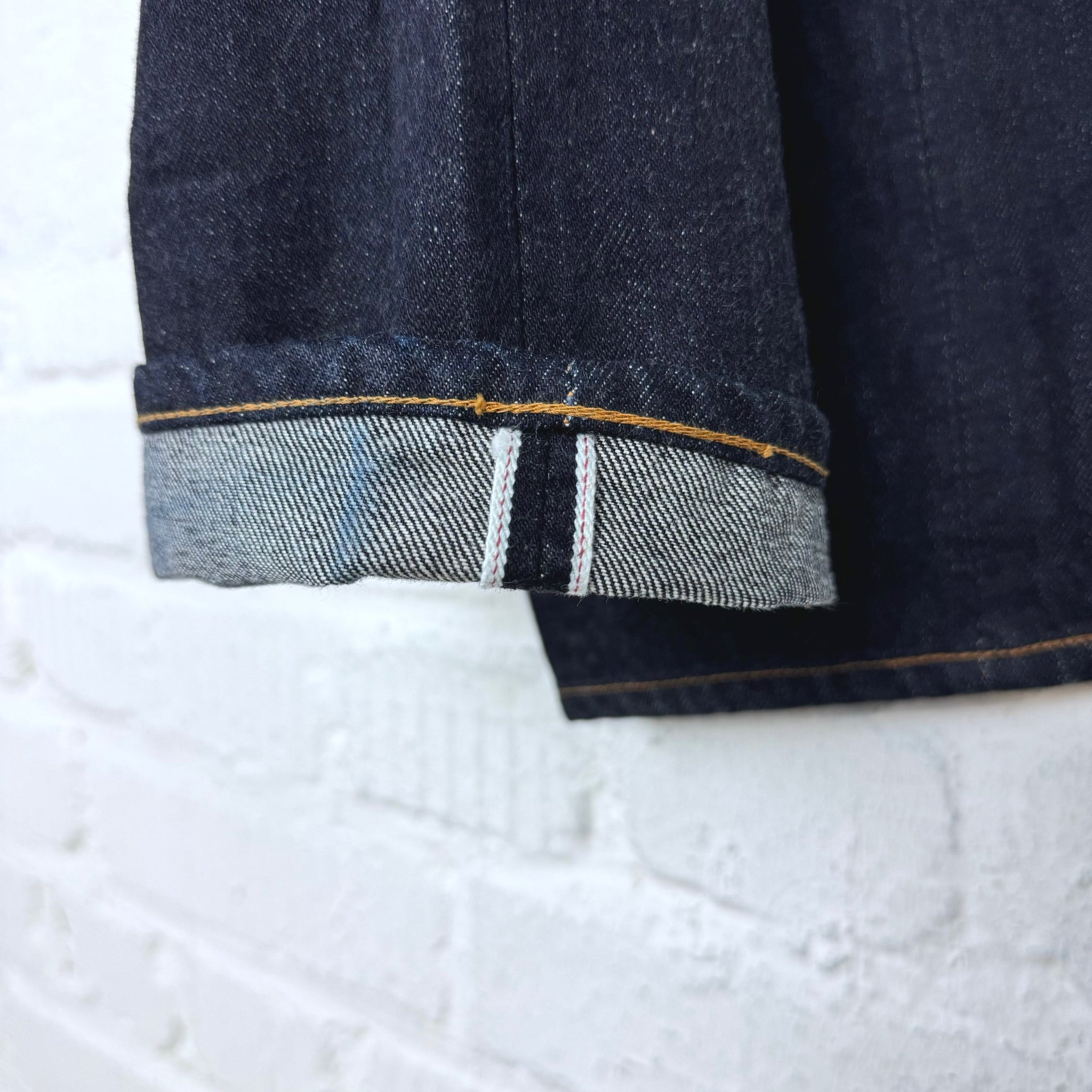 fob factory | f165 selvedge garage denim 5p rinsed - indigo