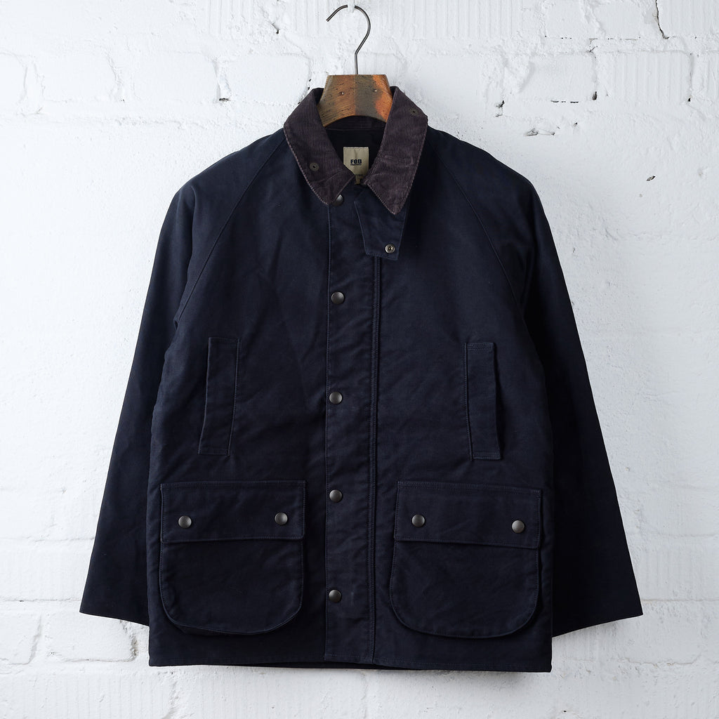 fob factory | f2361 moleskin riding jk - navy